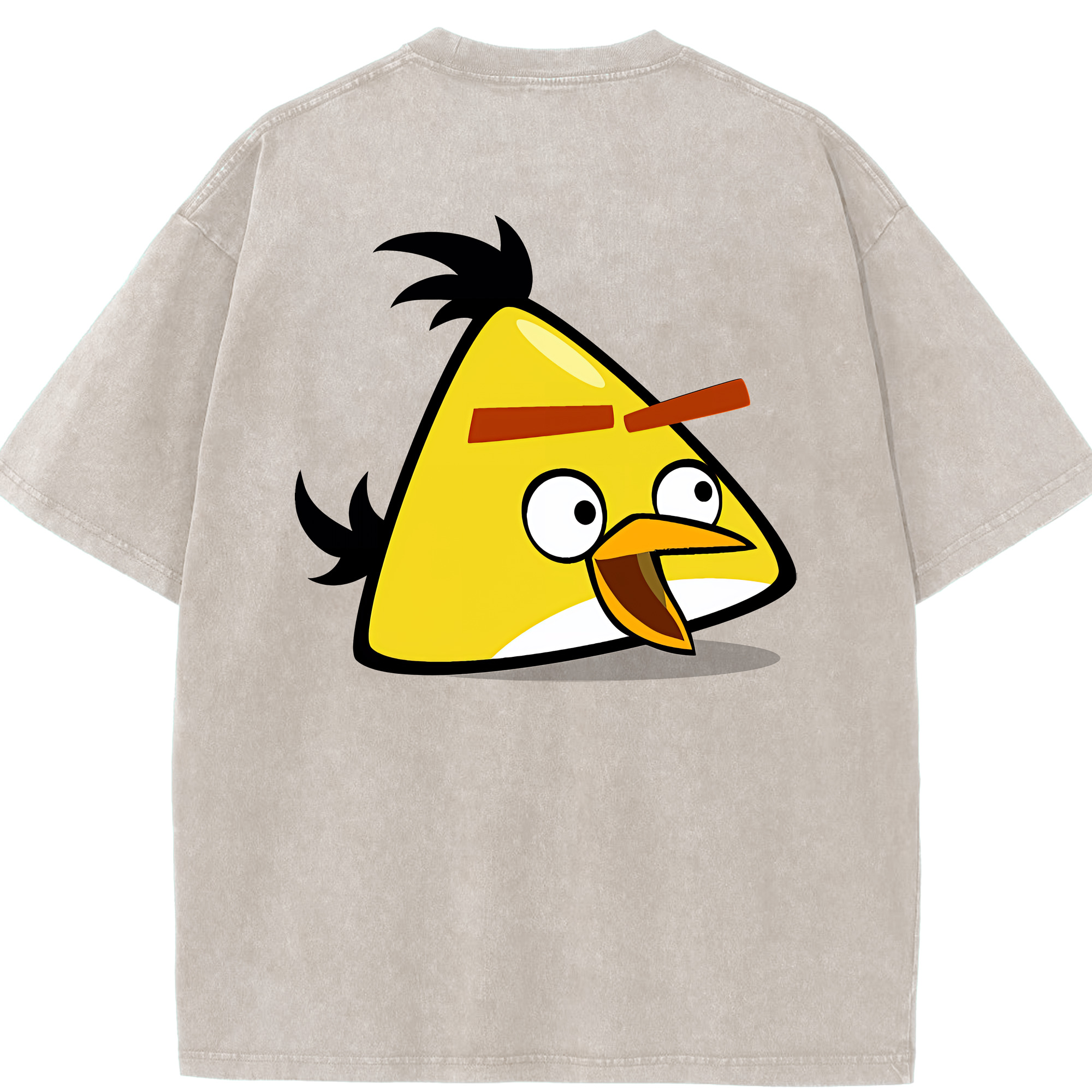 （画像用） Angry Birds アングリーバード 綿100% ヴィンテージ風 半袖Tシャツ（背面プリント）