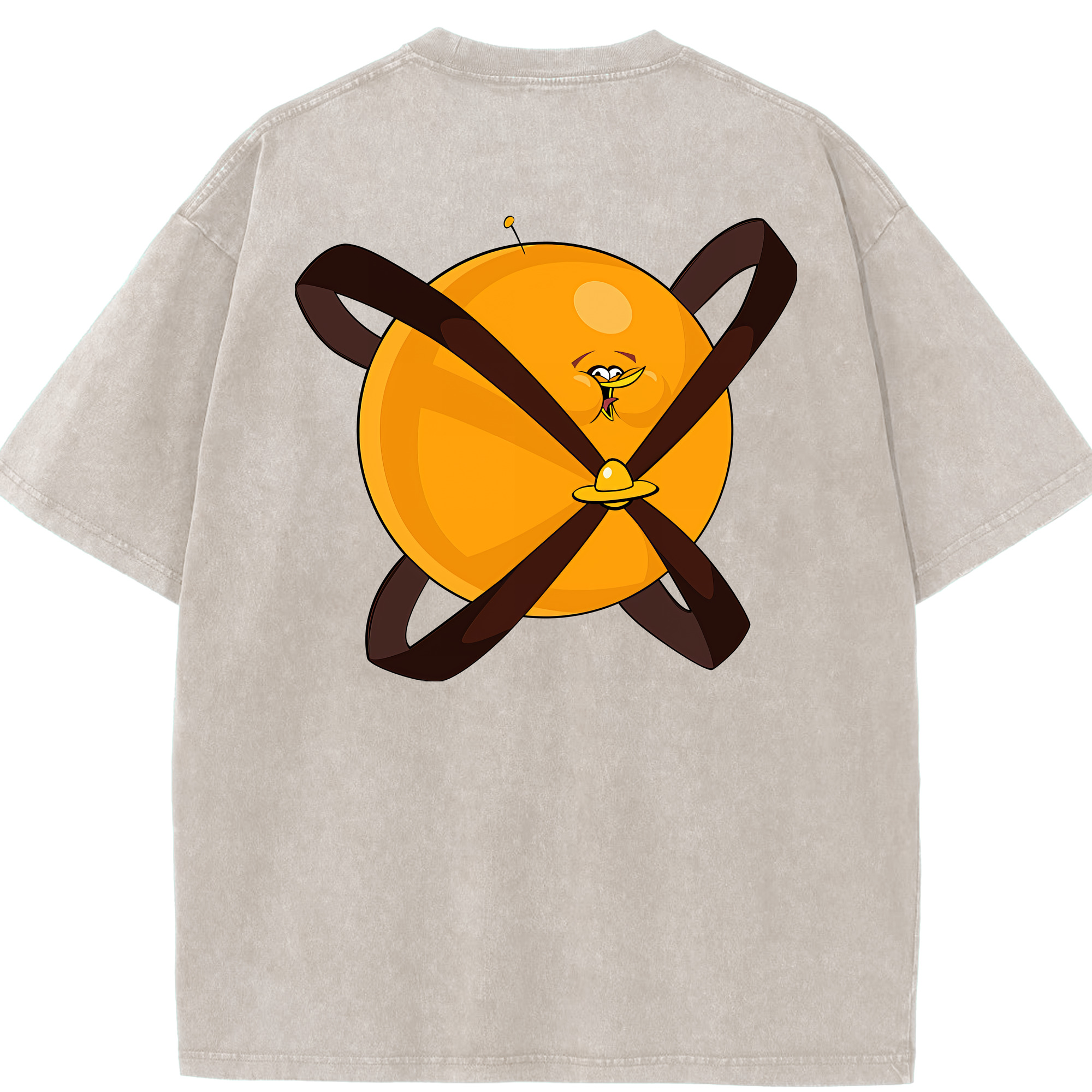 （画像用） Angry Birds アングリーバード 綿100% ヴィンテージ風 半袖Tシャツ（背面プリント）