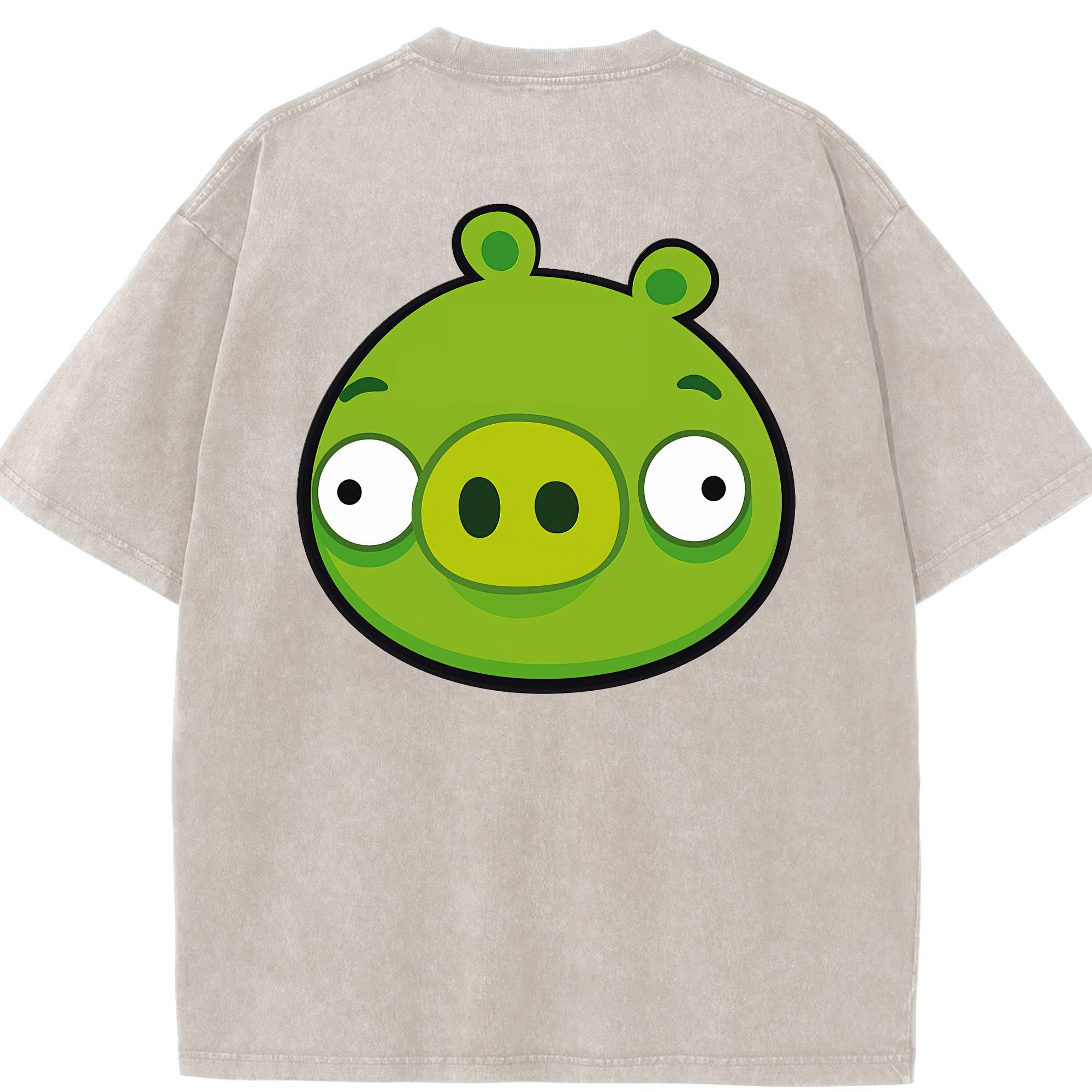（画像用） Angry Birds アングリーバード 綿100% ヴィンテージ風 半袖Tシャツ（背面プリント）