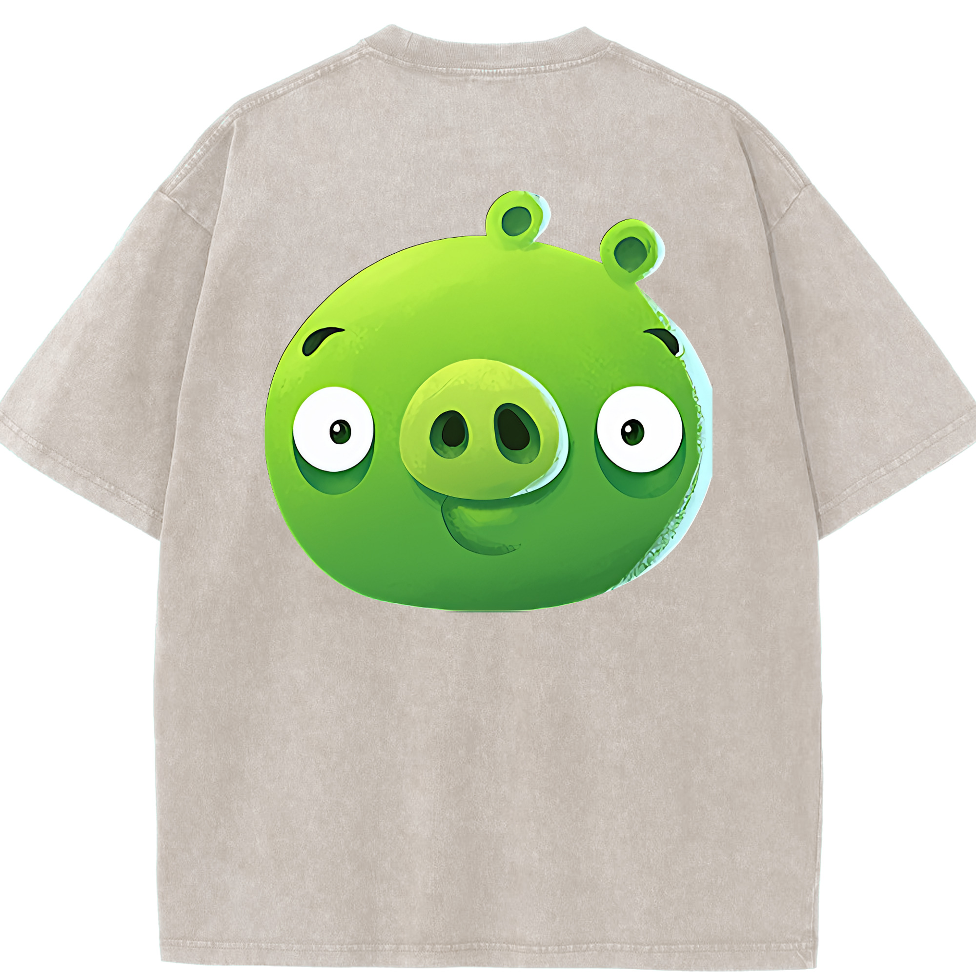 （画像用） Angry Birds アングリーバード 綿100% ヴィンテージ風 半袖Tシャツ（背面プリント）