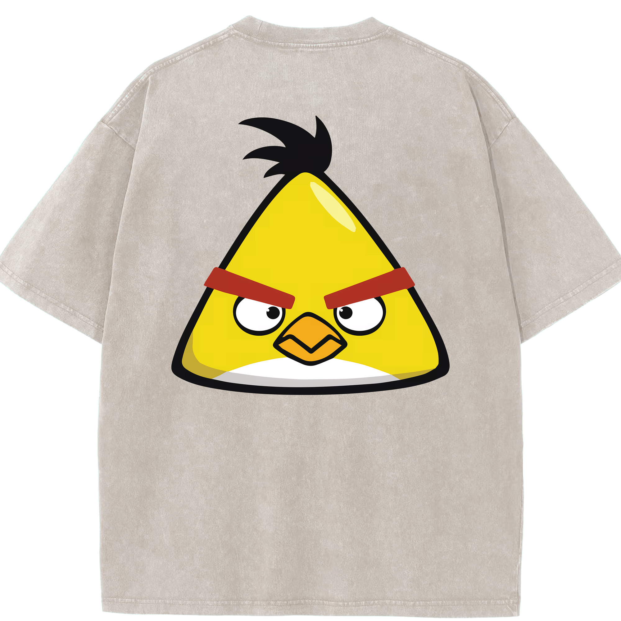 （画像用） Angry Birds アングリーバード 綿100% ヴィンテージ風 半袖Tシャツ（背面プリント）