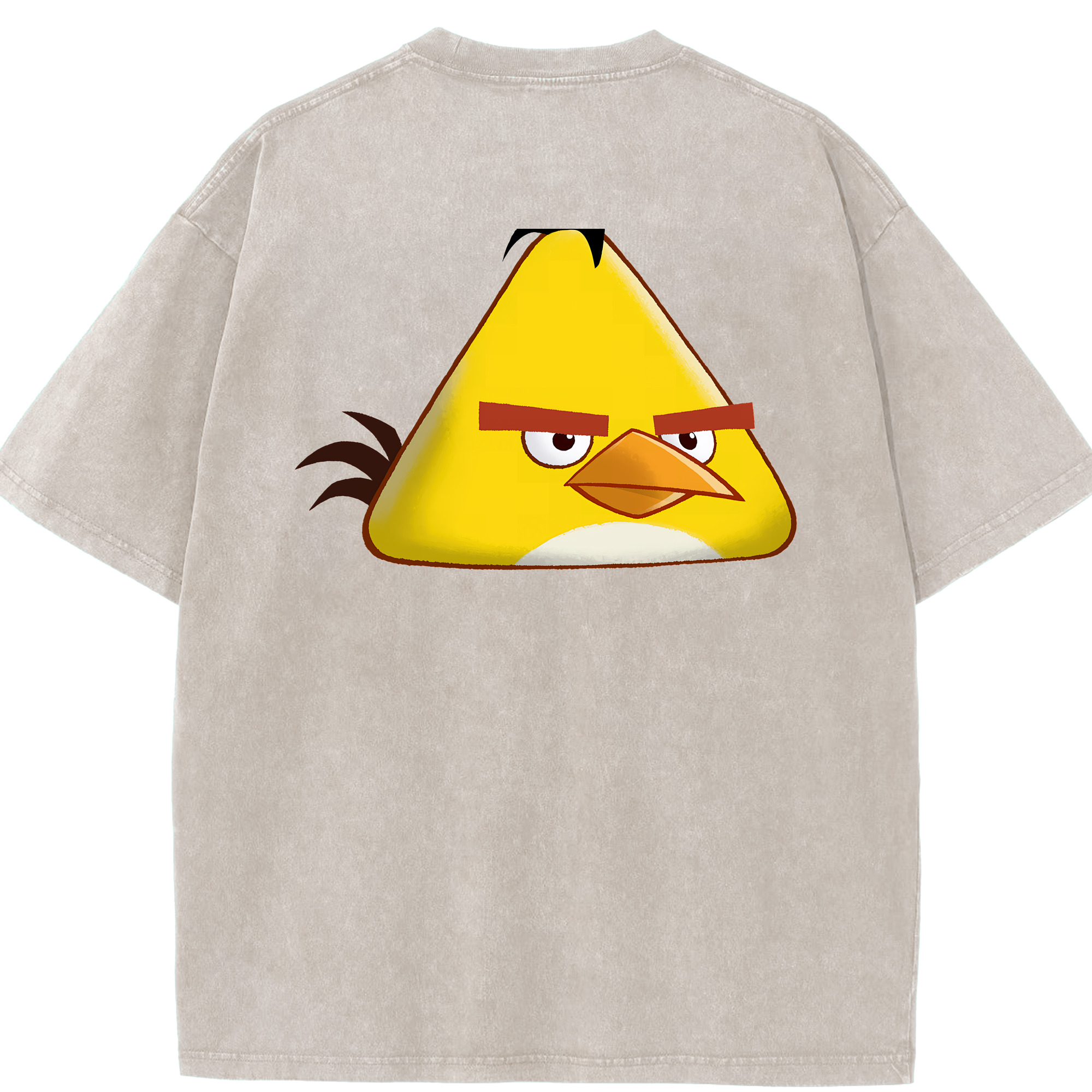 （画像用） Angry Birds アングリーバード 綿100% ヴィンテージ風 半袖Tシャツ（背面プリント）
