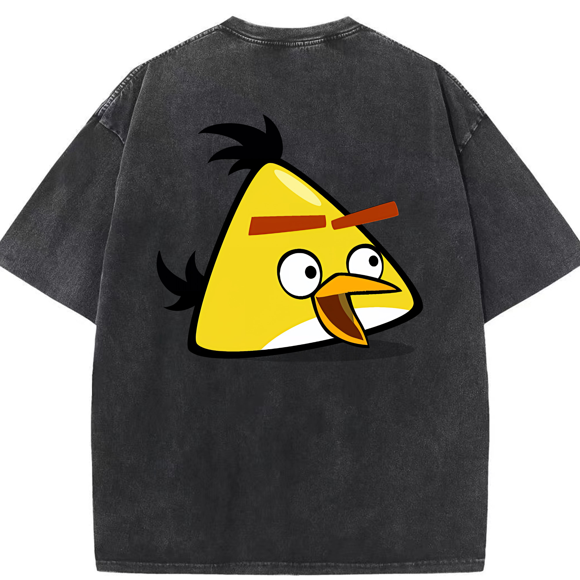 （画像用） Angry Birds アングリーバード 綿100% ヴィンテージ風 半袖Tシャツ（背面プリント）