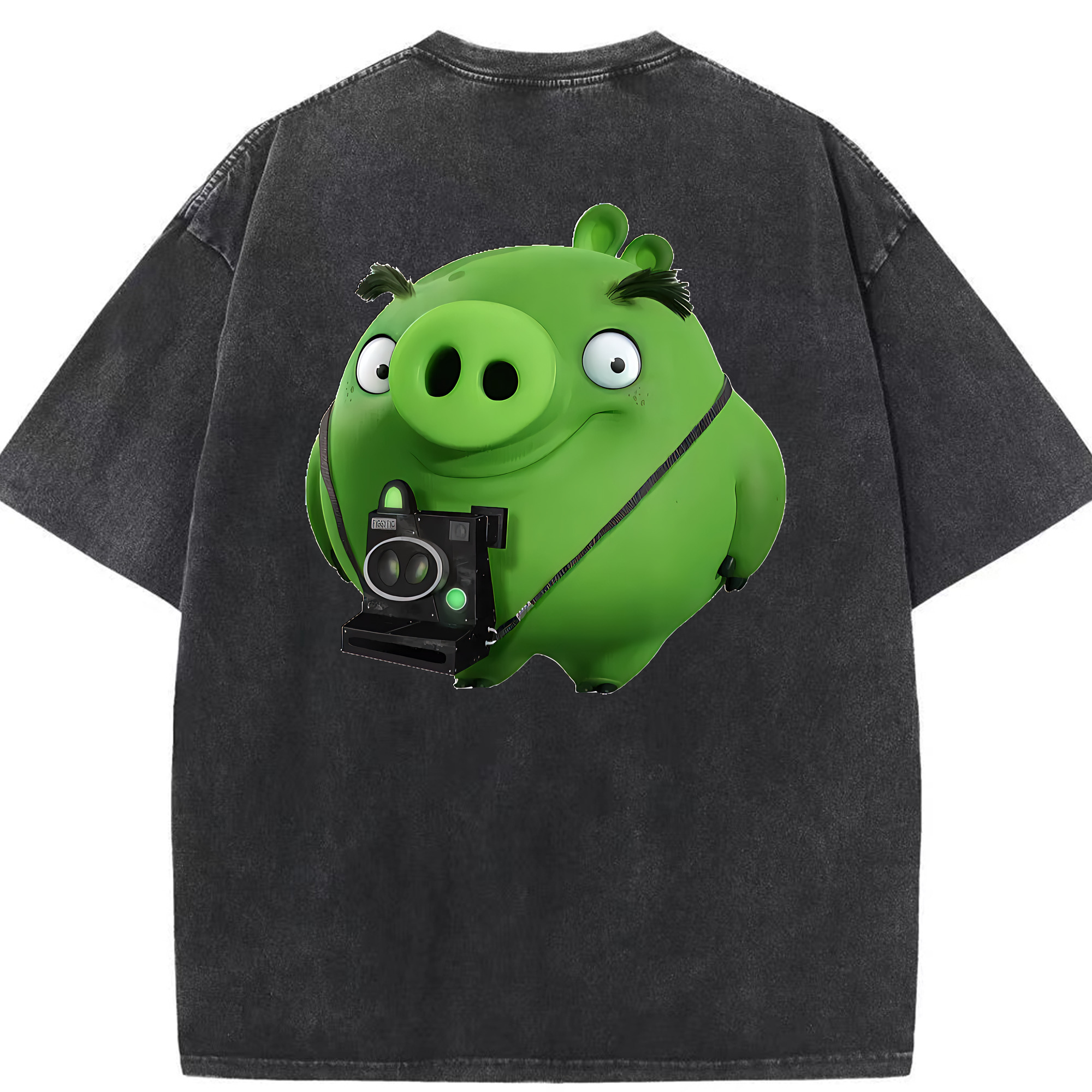（画像用） Angry Birds アングリーバード 綿100% ヴィンテージ風 半袖Tシャツ（背面プリント）