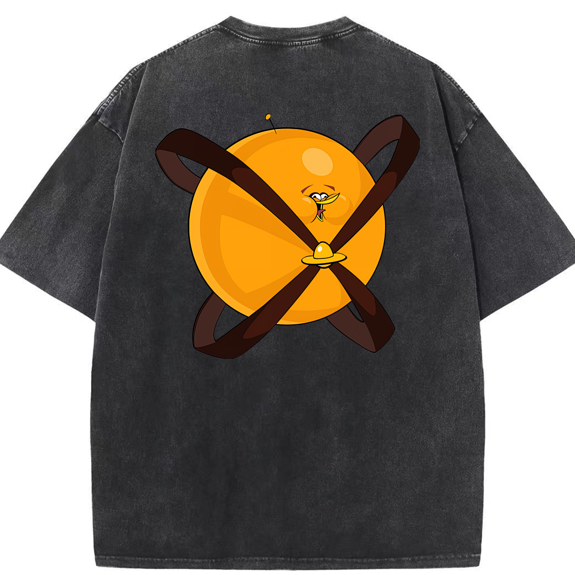 （画像用） Angry Birds アングリーバード 綿100% ヴィンテージ風 半袖Tシャツ（背面プリント）