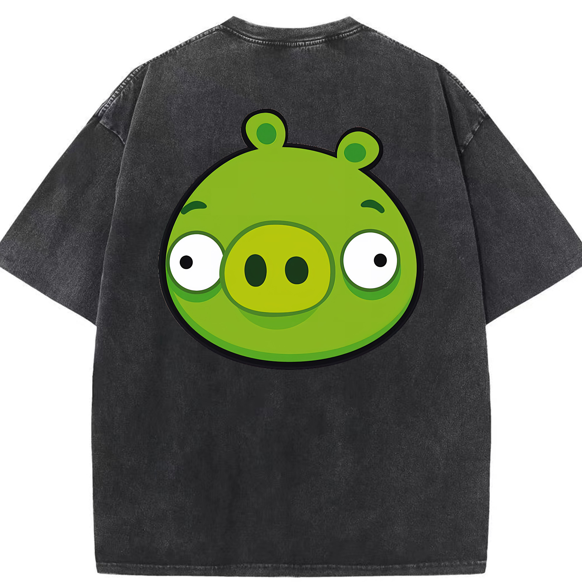 （画像用） Angry Birds アングリーバード 綿100% ヴィンテージ風 半袖Tシャツ（背面プリント）