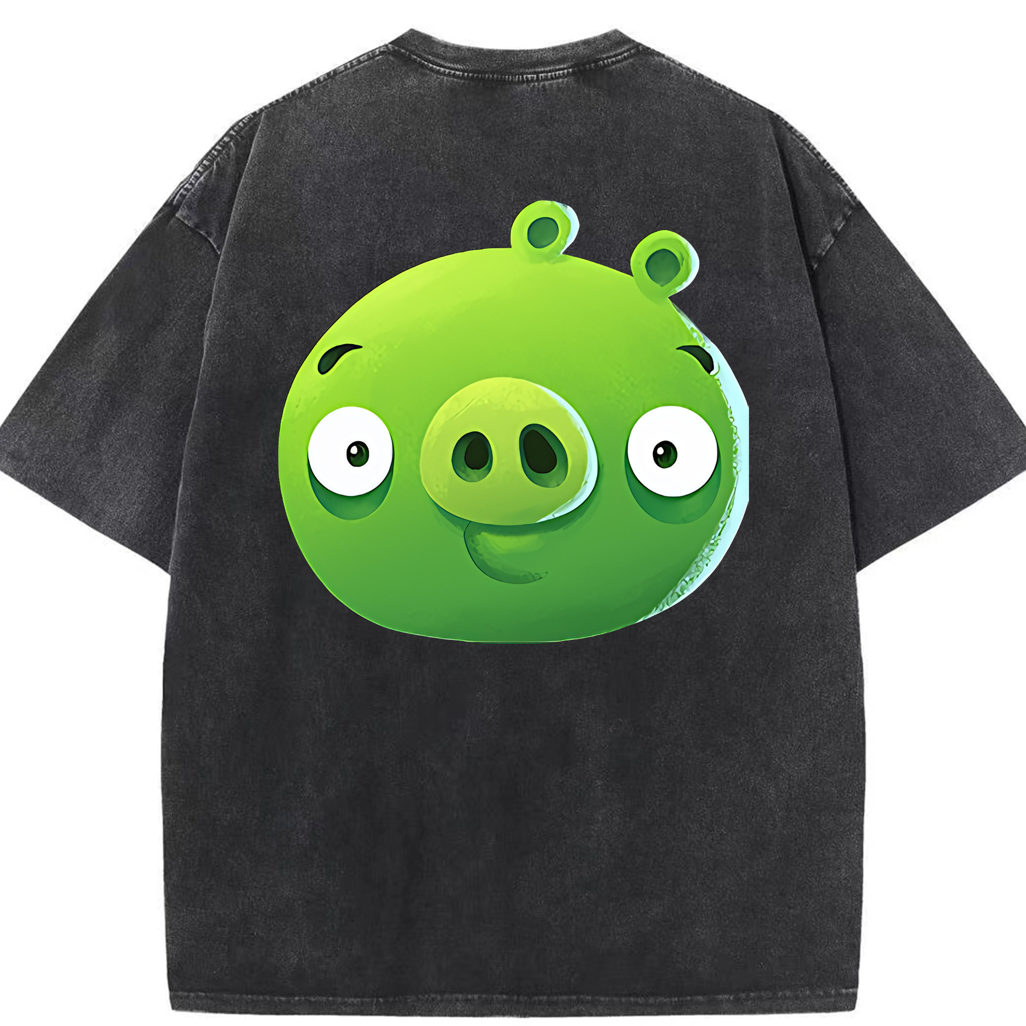 （画像用） Angry Birds アングリーバード 綿100% ヴィンテージ風 半袖Tシャツ（背面プリント）