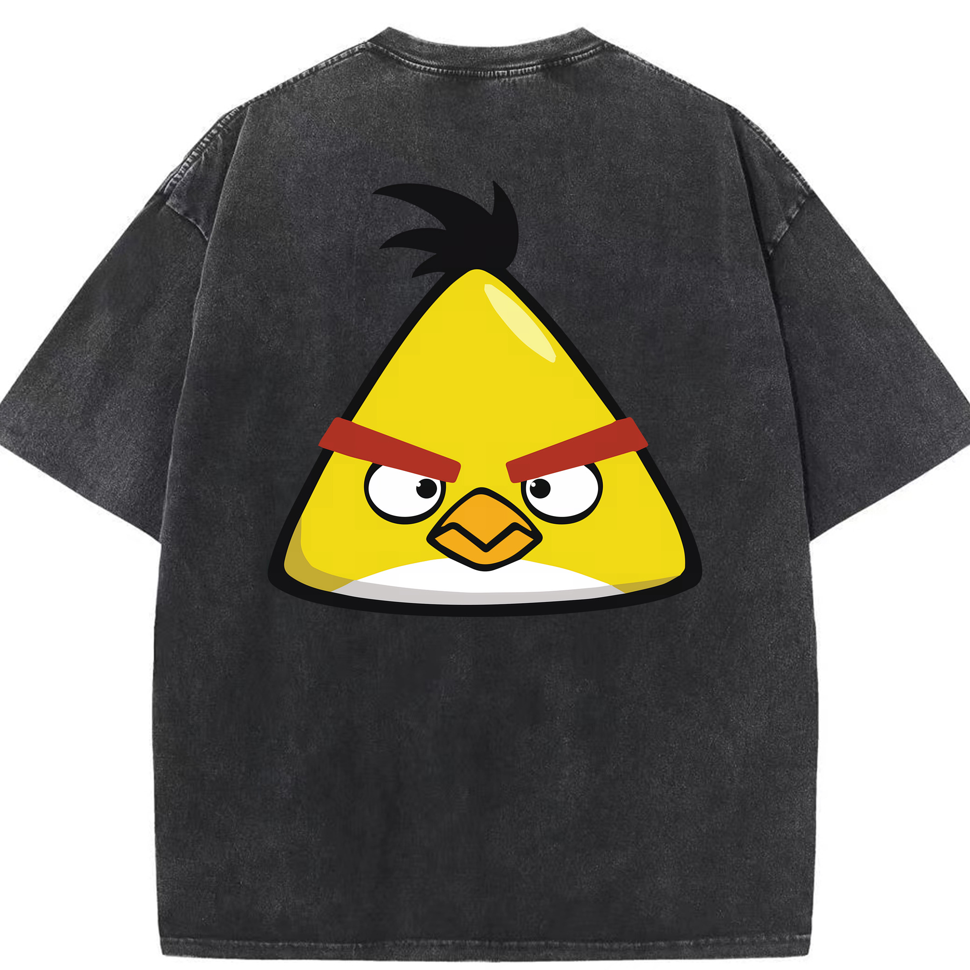 （画像用） Angry Birds アングリーバード 綿100% ヴィンテージ風 半袖Tシャツ（背面プリント）
