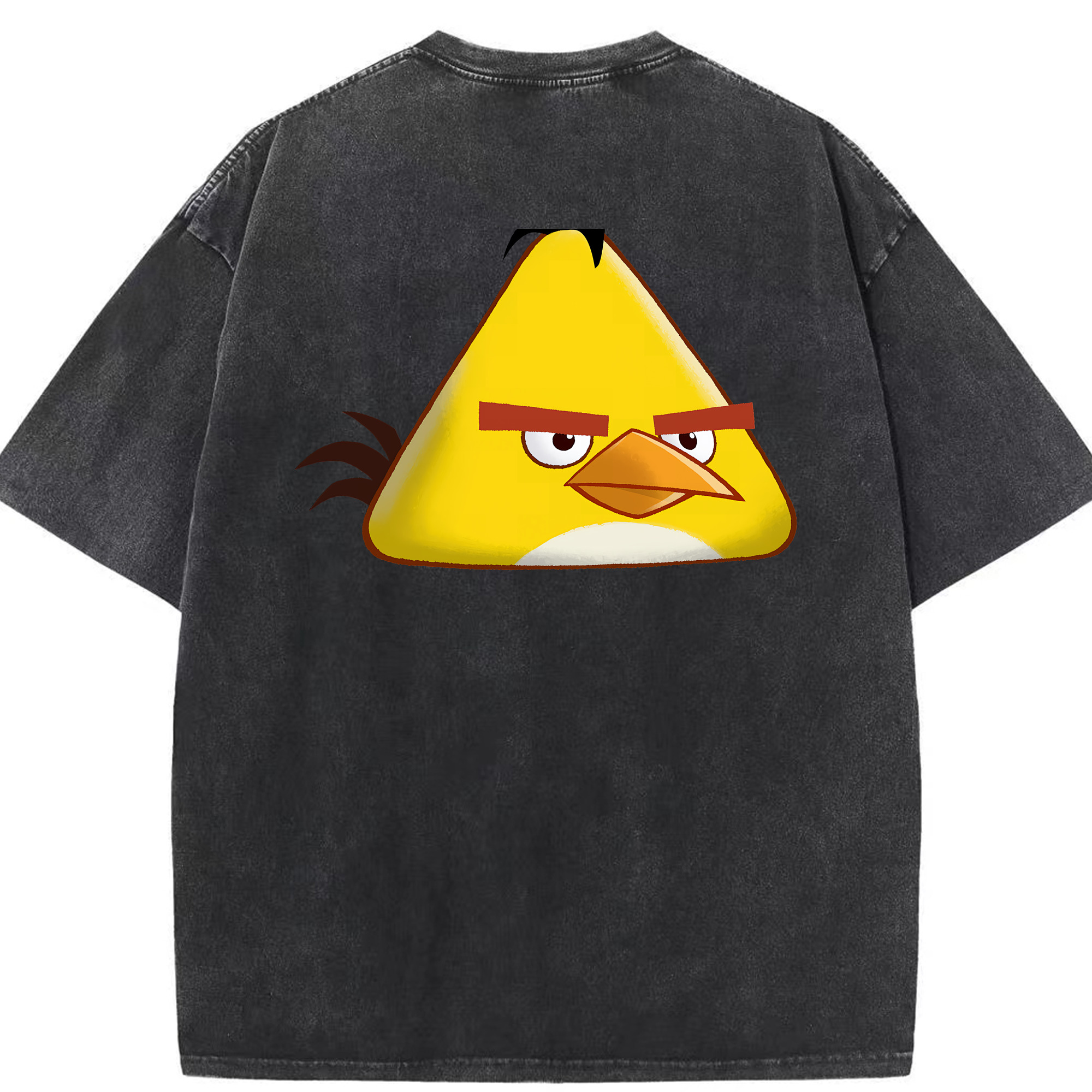 （画像用） Angry Birds アングリーバード 綿100% ヴィンテージ風 半袖Tシャツ（背面プリント）