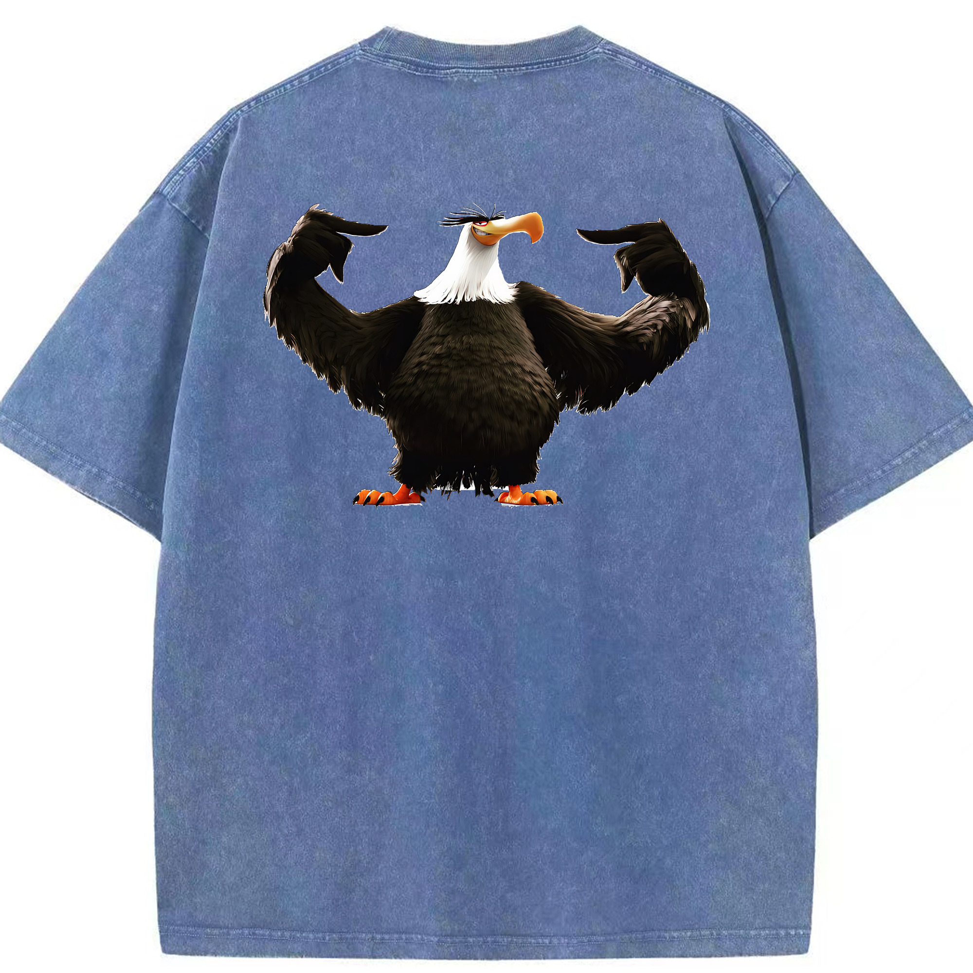 （画像用） Angry Birds アングリーバード 綿100% ヴィンテージ風 半袖Tシャツ（背面プリント）