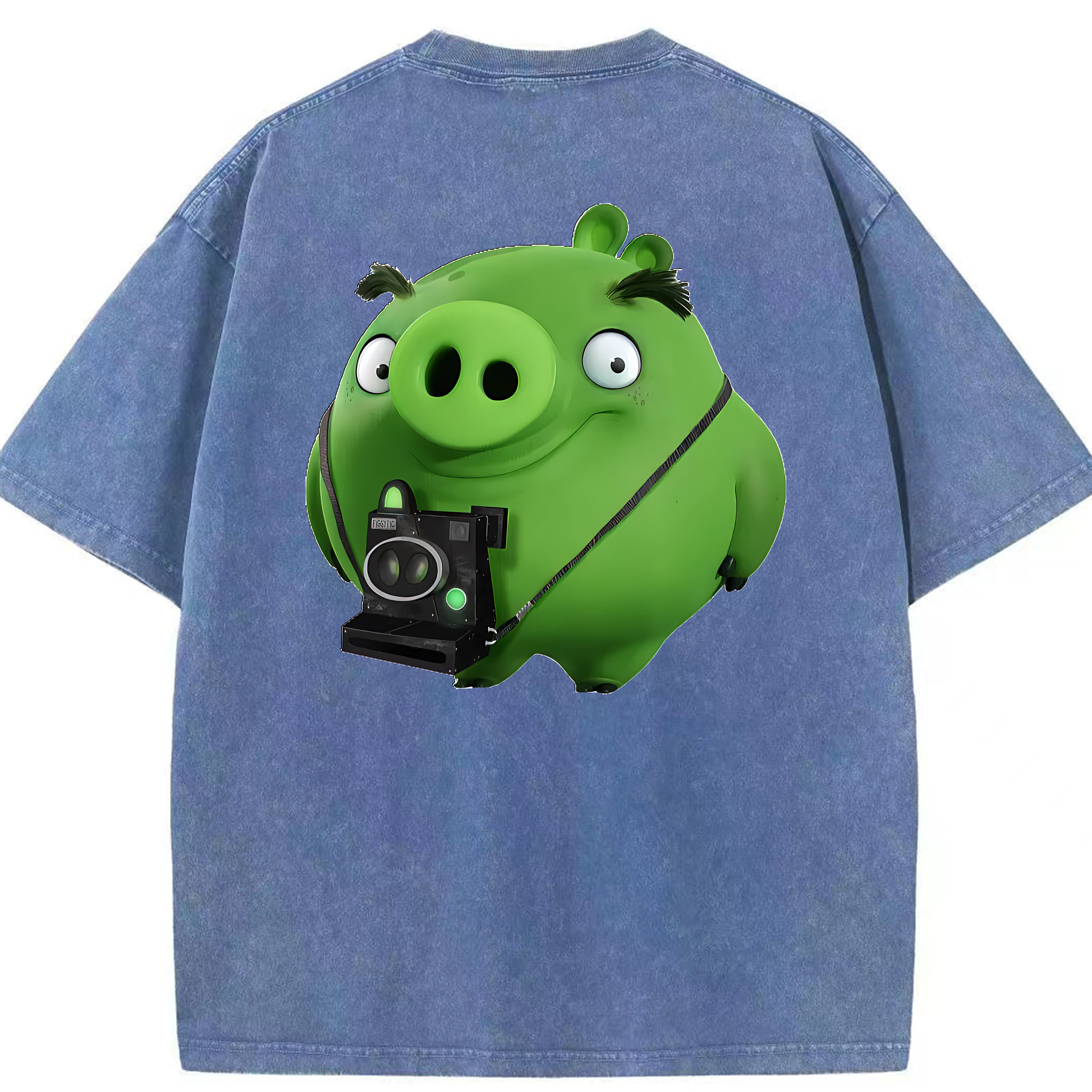（画像用） Angry Birds アングリーバード 綿100% ヴィンテージ風 半袖Tシャツ（背面プリント）