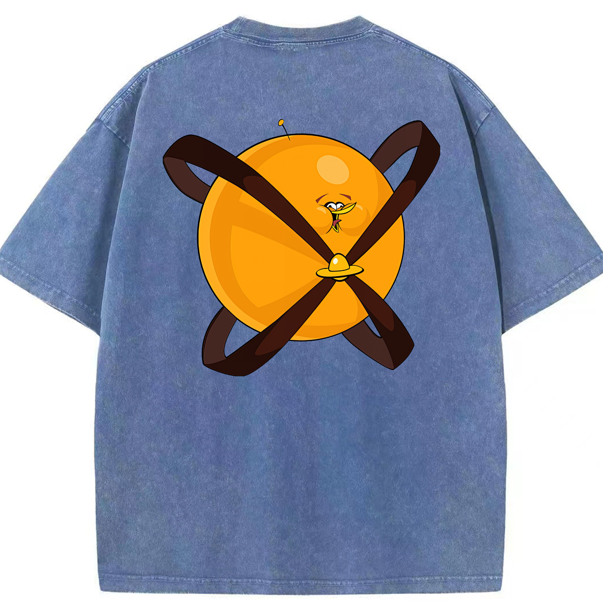 （画像用） Angry Birds アングリーバード 綿100% ヴィンテージ風 半袖Tシャツ（背面プリント）