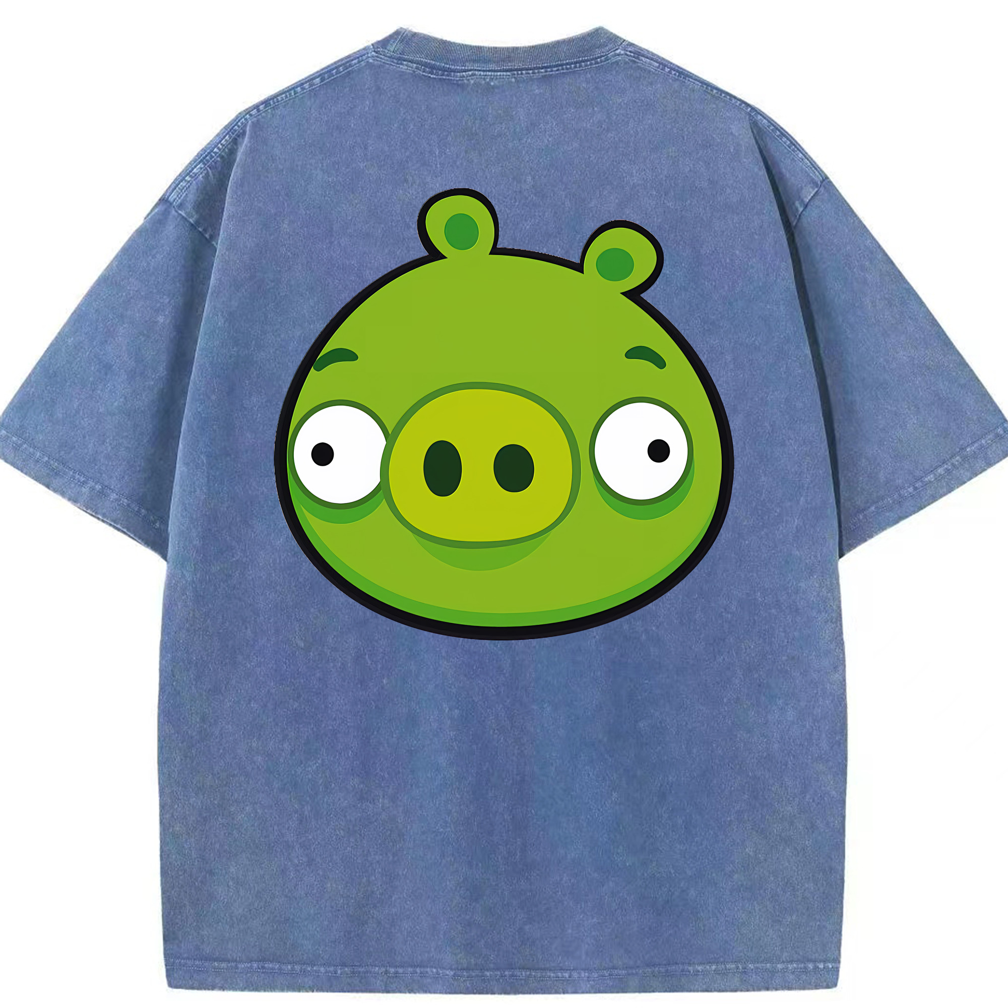 （画像用） Angry Birds アングリーバード 綿100% ヴィンテージ風 半袖Tシャツ（背面プリント）