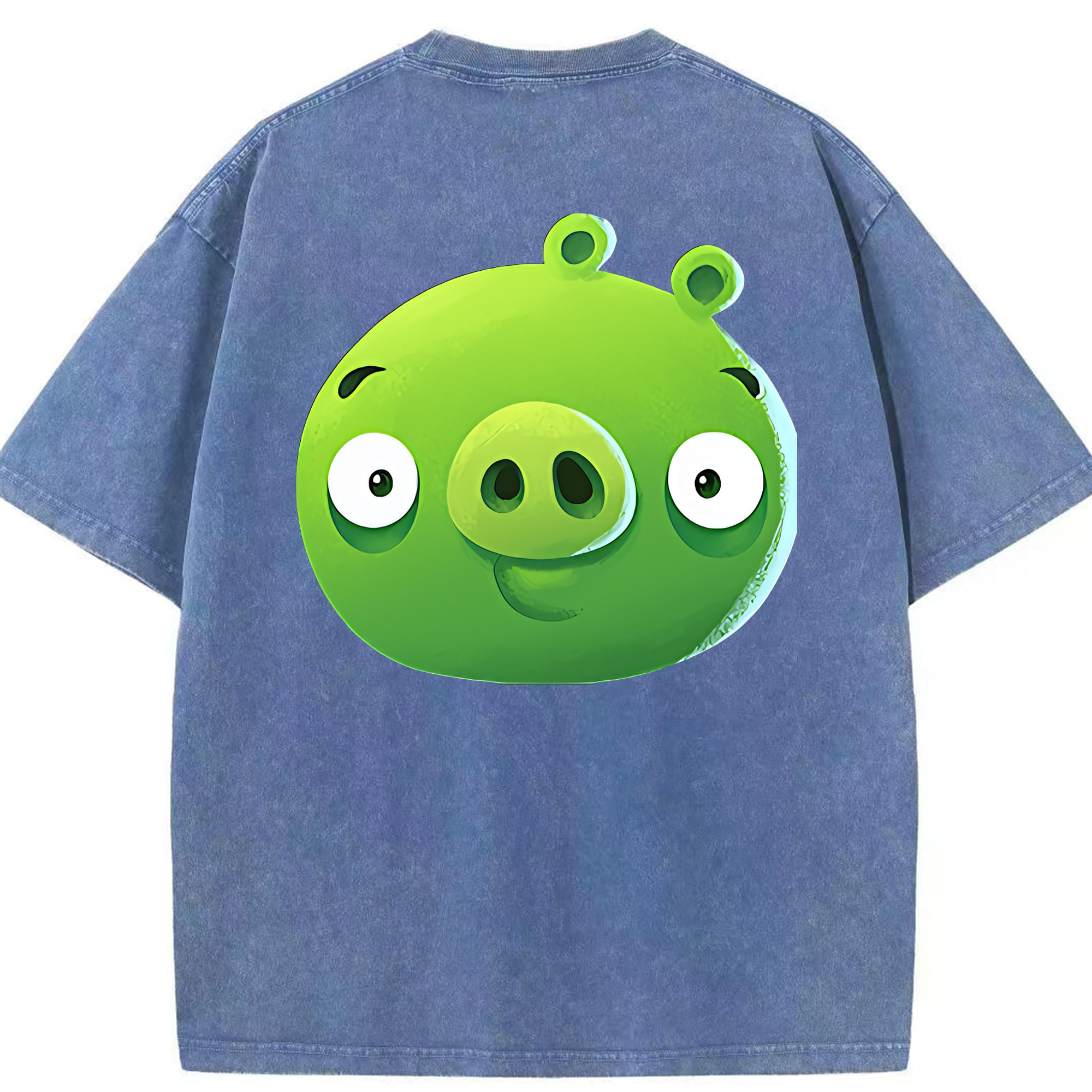（画像用） Angry Birds アングリーバード 綿100% ヴィンテージ風 半袖Tシャツ（背面プリント）