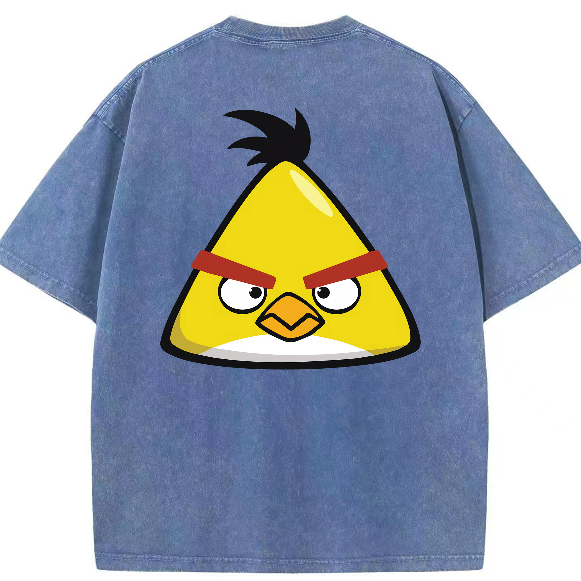 （画像用） Angry Birds アングリーバード 綿100% ヴィンテージ風 半袖Tシャツ（背面プリント）