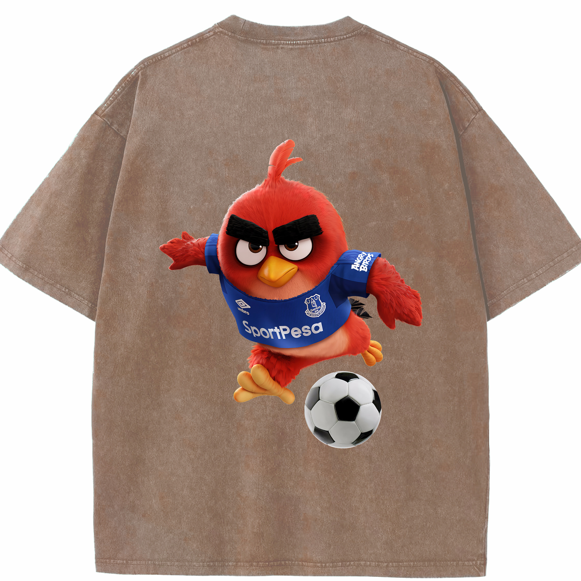 （画像用） Angry Birds アングリーバード 綿100% ヴィンテージ風 半袖Tシャツ（背面プリント）