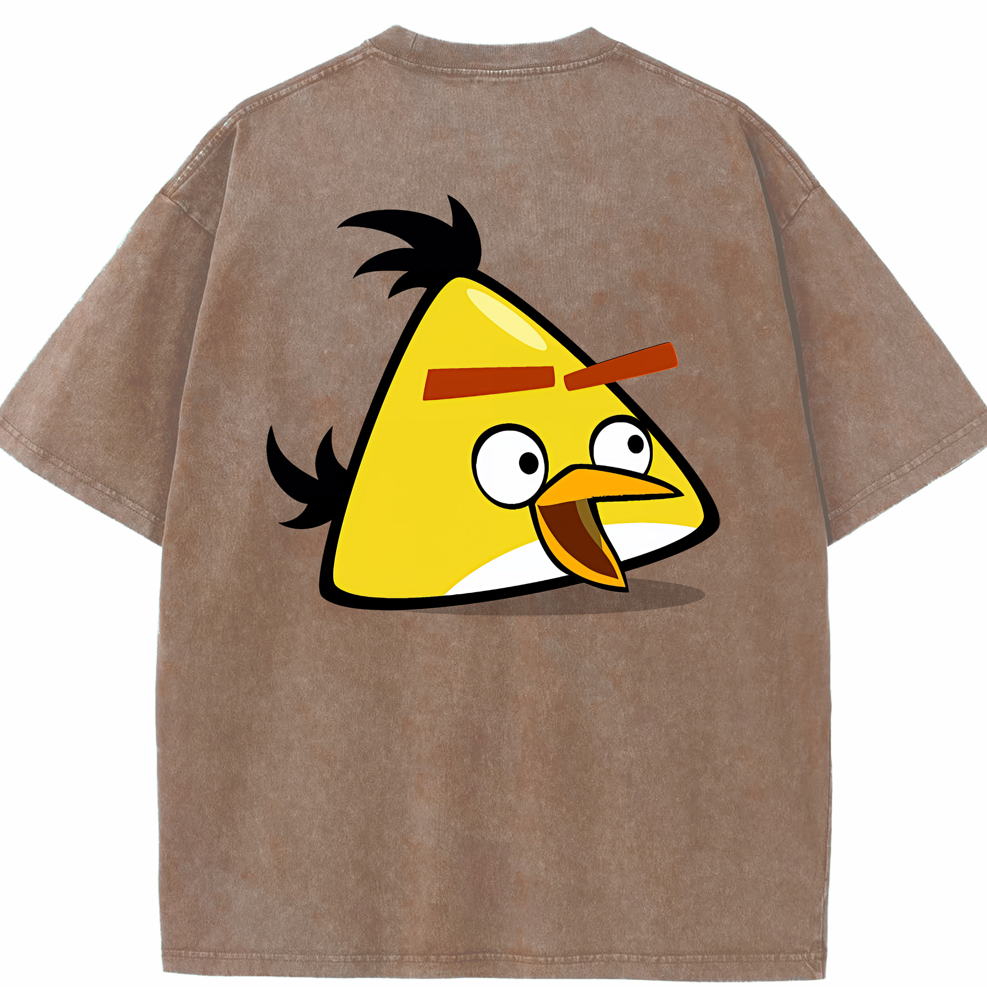 （画像用） Angry Birds アングリーバード 綿100% ヴィンテージ風 半袖Tシャツ（背面プリント）