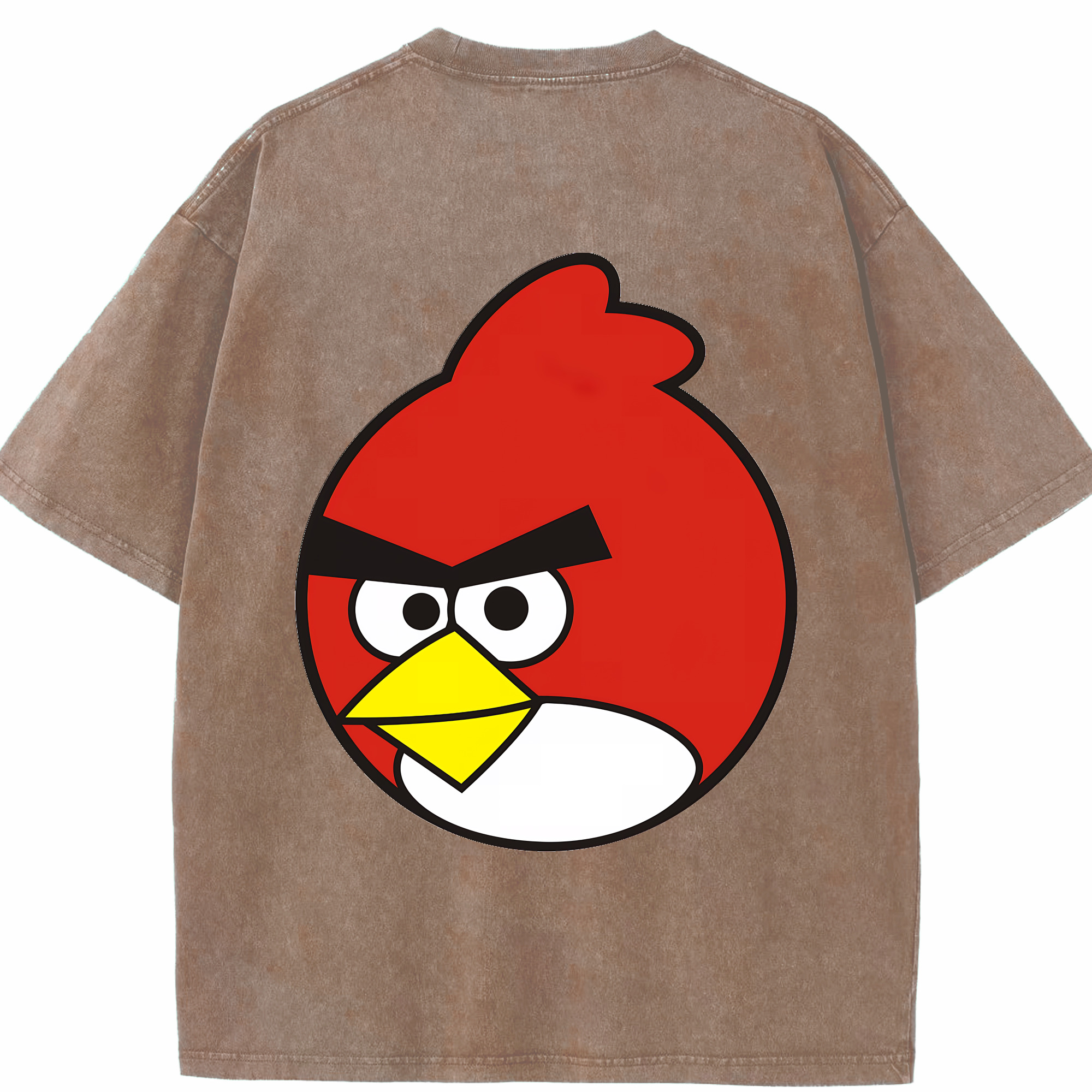 （画像用） Angry Birds アングリーバード 綿100% ヴィンテージ風 半袖Tシャツ（背面プリント）