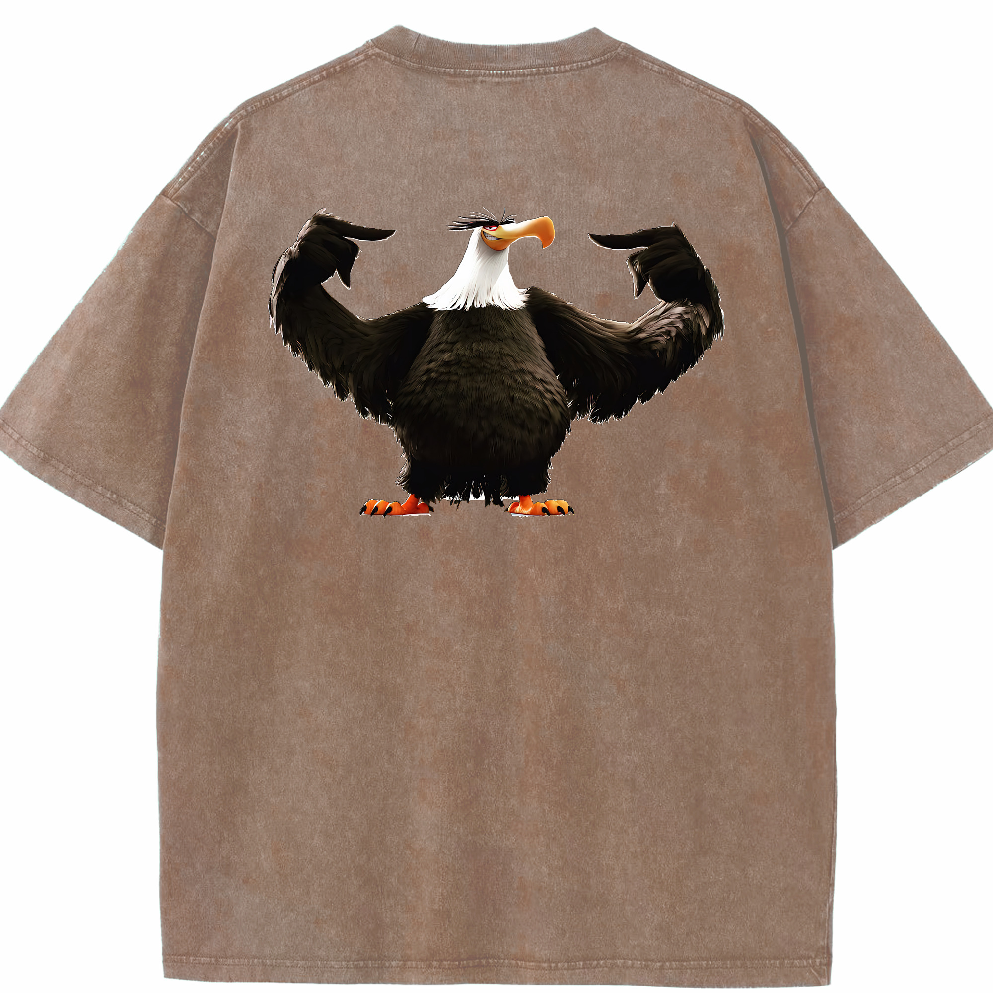 （画像用） Angry Birds アングリーバード 綿100% ヴィンテージ風 半袖Tシャツ（背面プリント）