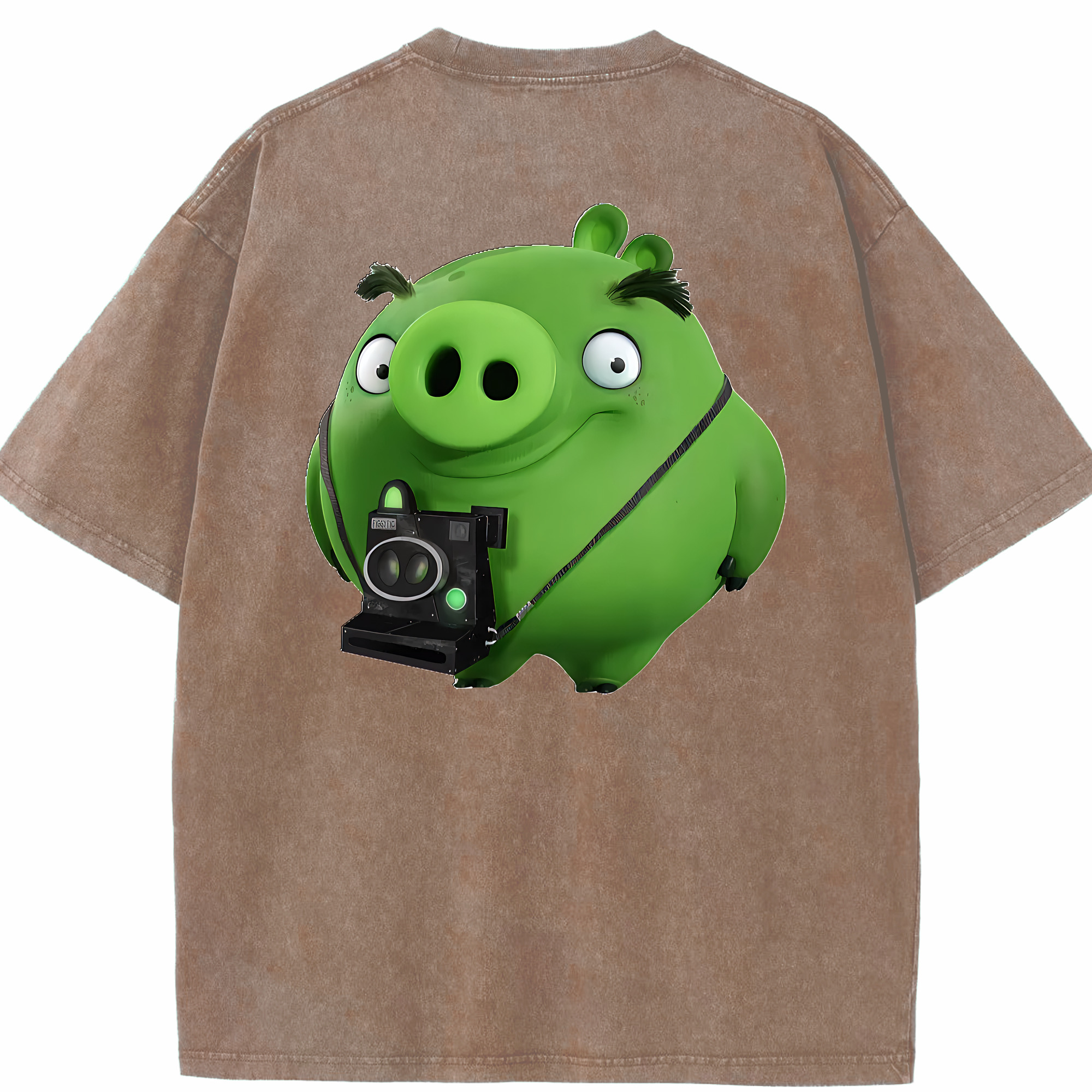 （画像用） Angry Birds アングリーバード 綿100% ヴィンテージ風 半袖Tシャツ（背面プリント）