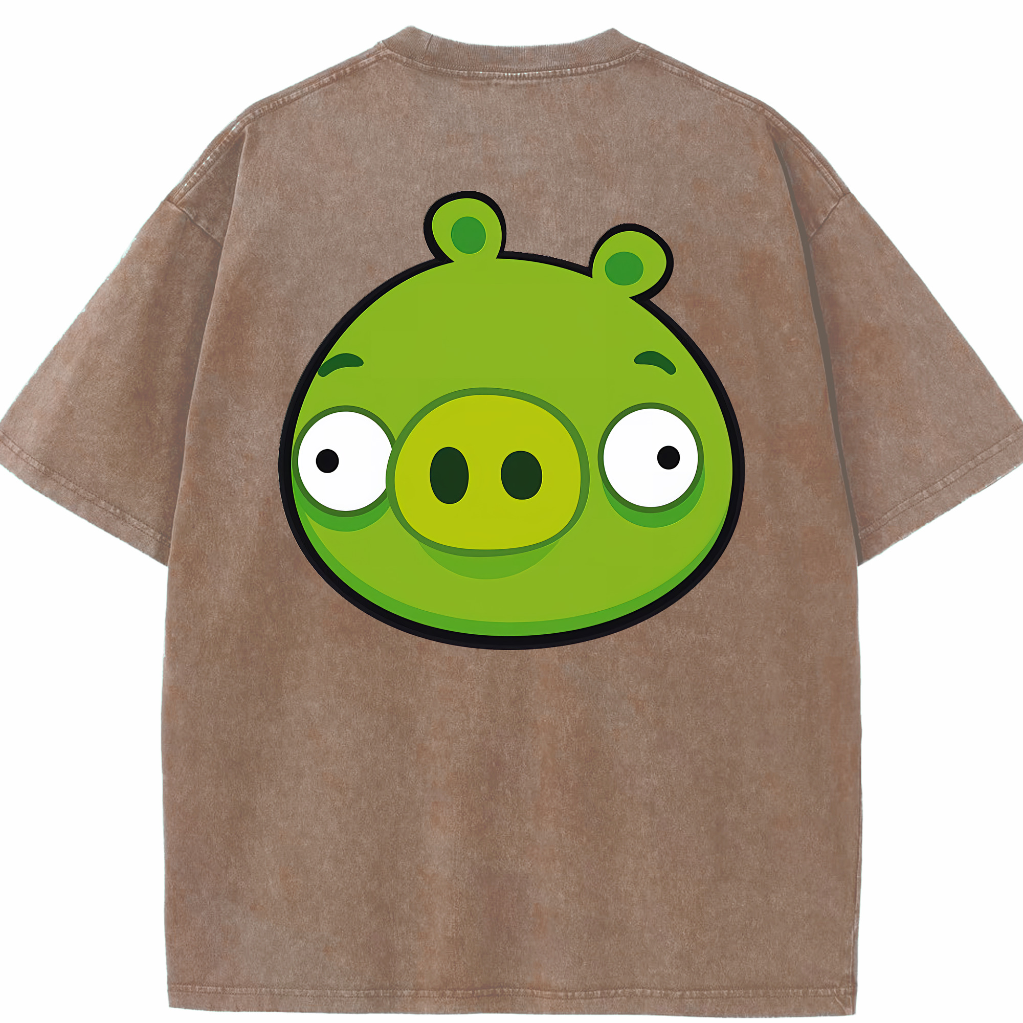 （画像用） Angry Birds アングリーバード 綿100% ヴィンテージ風 半袖Tシャツ（背面プリント）