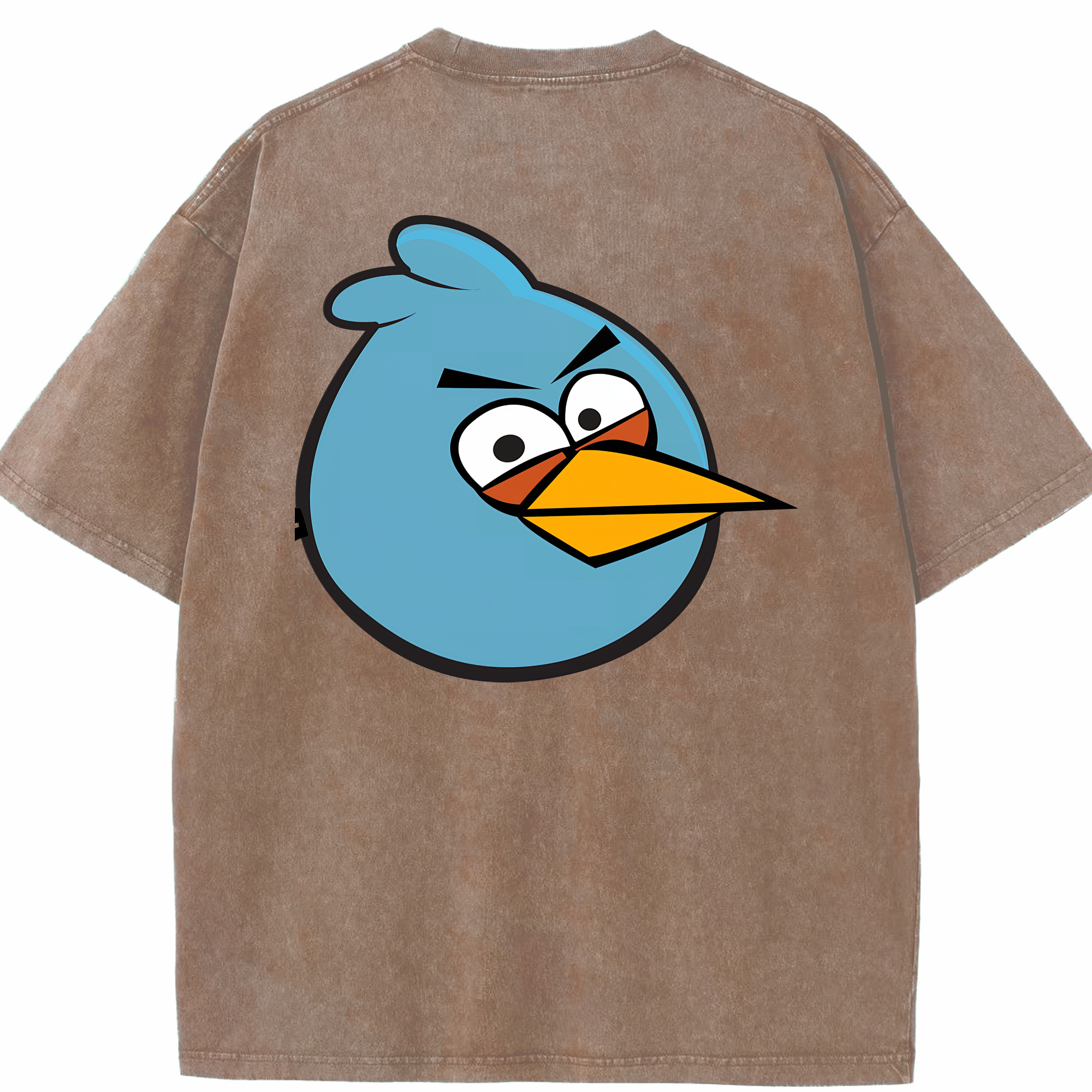 （画像用） Angry Birds アングリーバード 綿100% ヴィンテージ風 半袖Tシャツ（背面プリント）