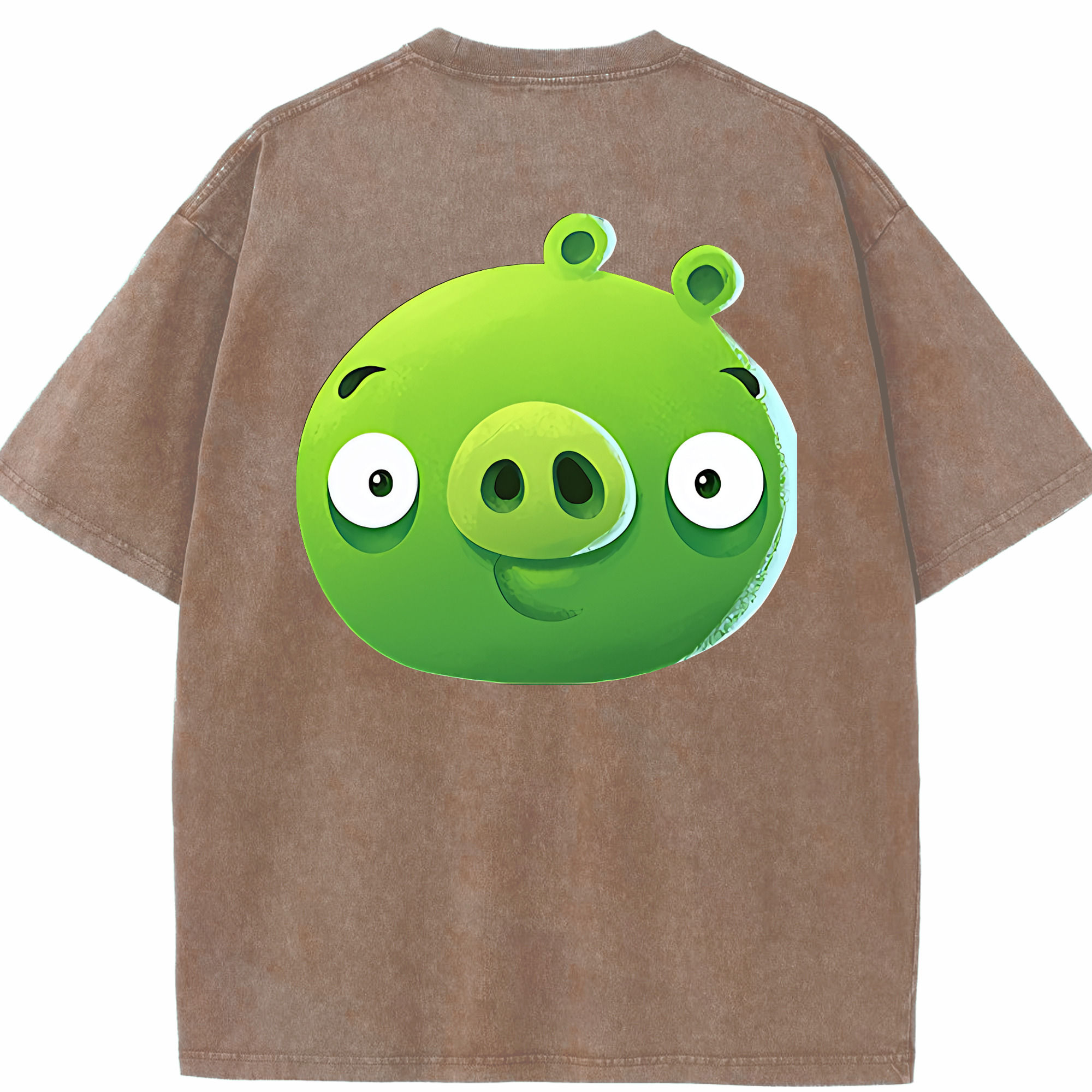 （画像用） Angry Birds アングリーバード 綿100% ヴィンテージ風 半袖Tシャツ（背面プリント）