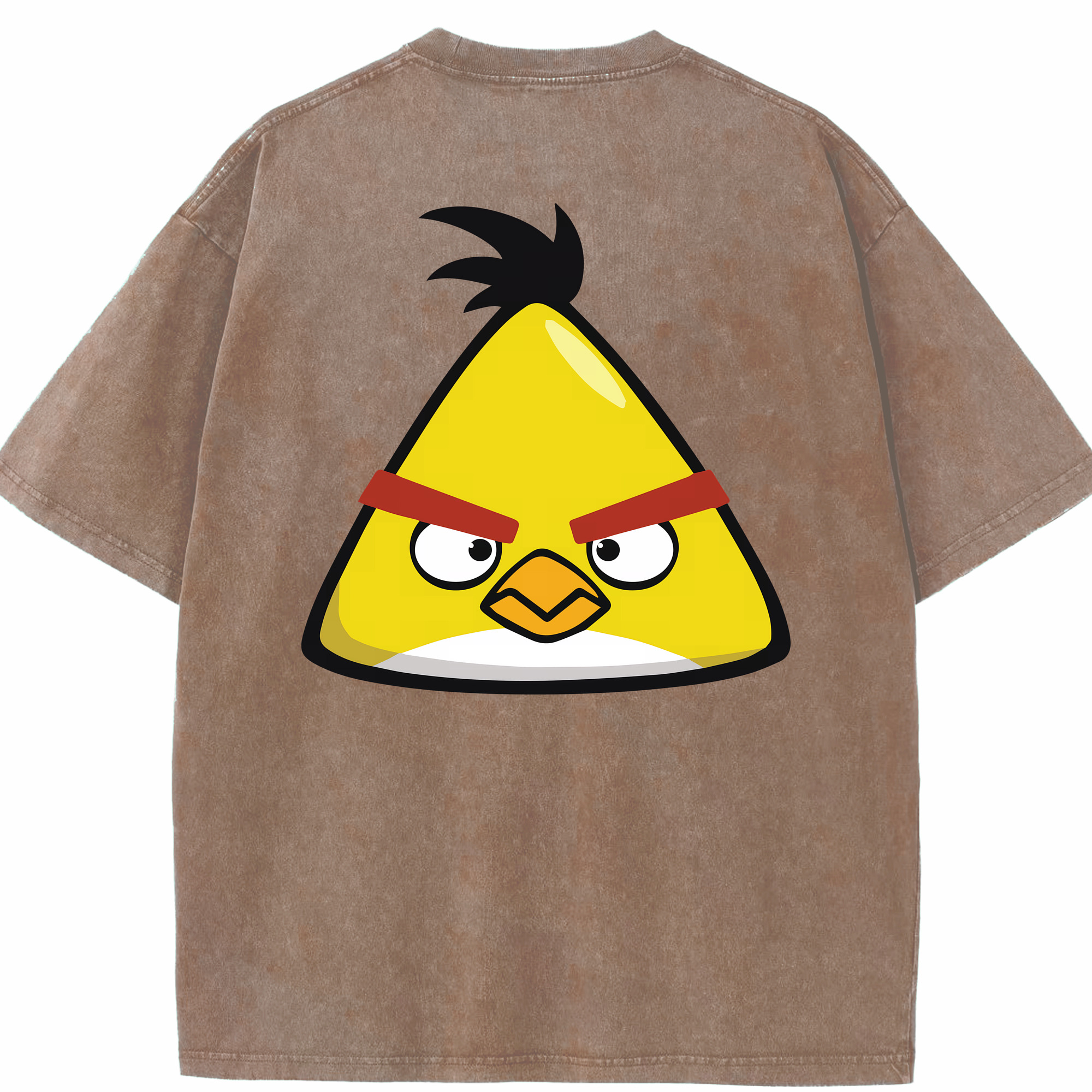 （画像用） Angry Birds アングリーバード 綿100% ヴィンテージ風 半袖Tシャツ（背面プリント）