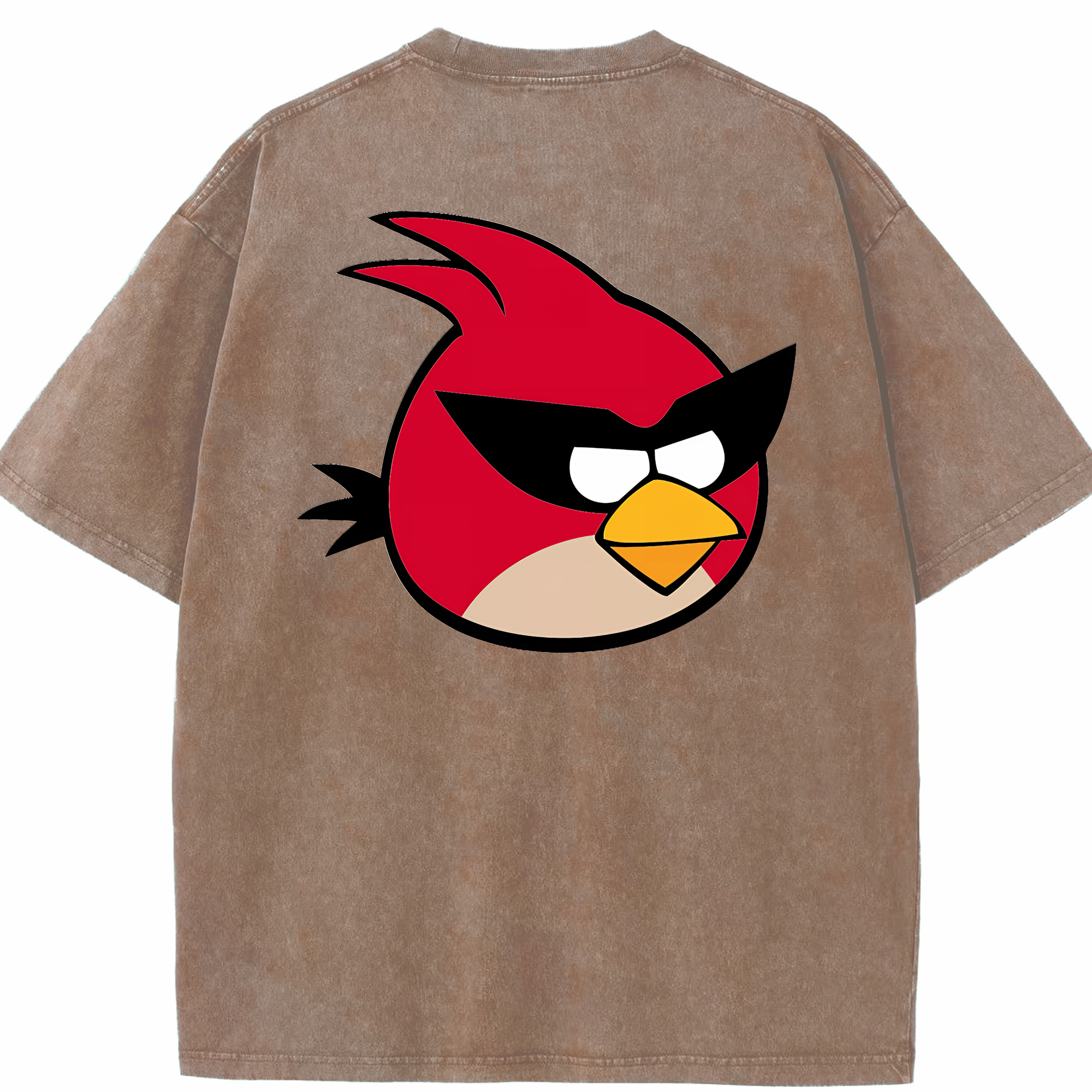 （画像用） Angry Birds アングリーバード 綿100% ヴィンテージ風 半袖Tシャツ（背面プリント）
