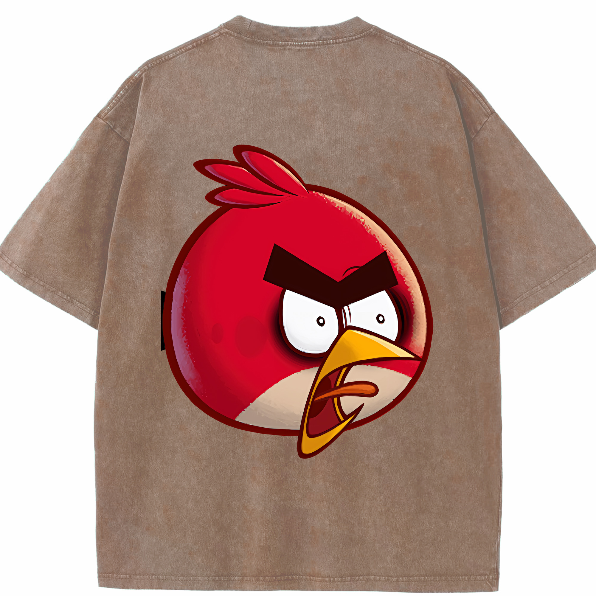 （画像用） Angry Birds アングリーバード 綿100% ヴィンテージ風 半袖Tシャツ（背面プリント）