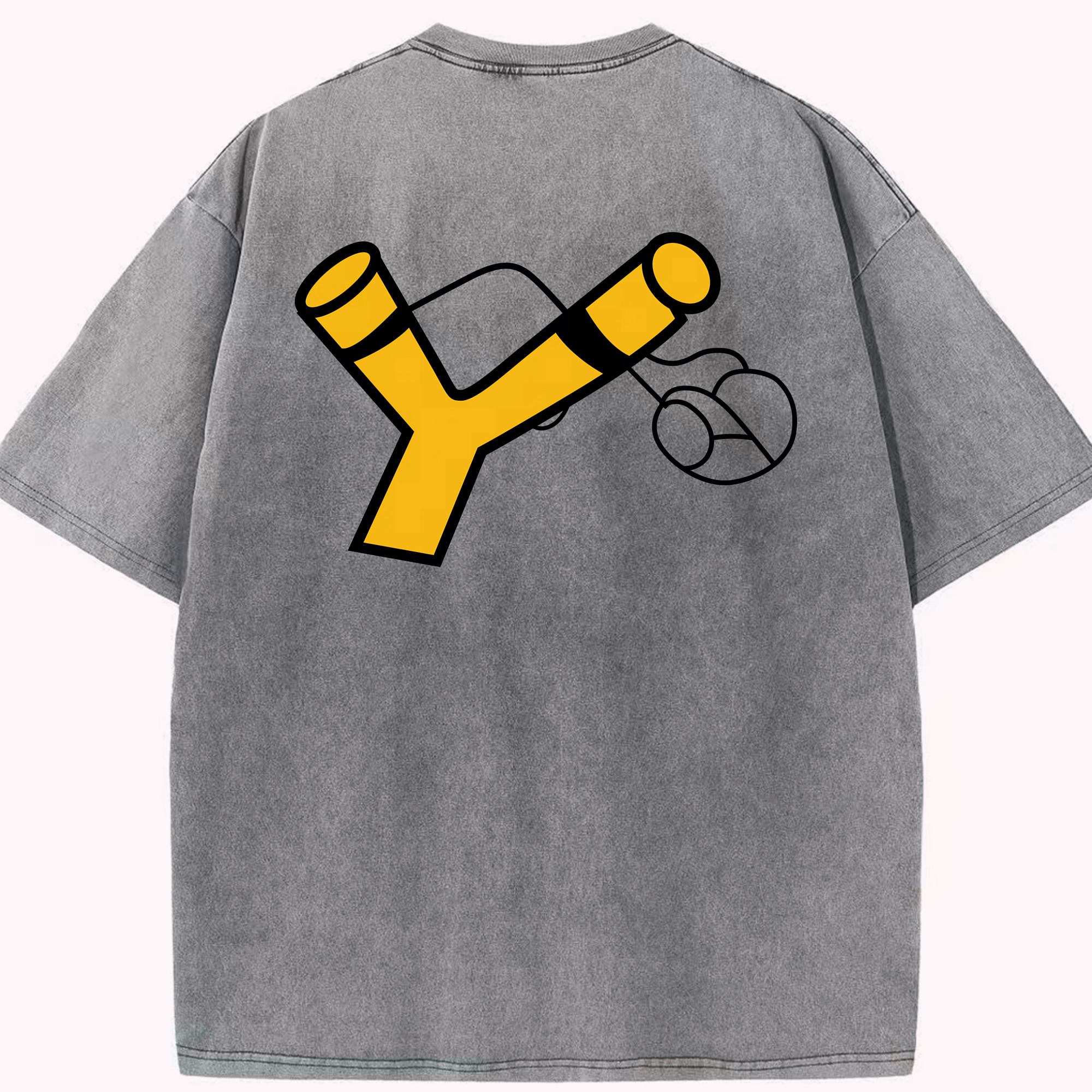（画像用） Angry Birds アングリーバード 綿100% ヴィンテージ風 半袖Tシャツ（背面プリント）