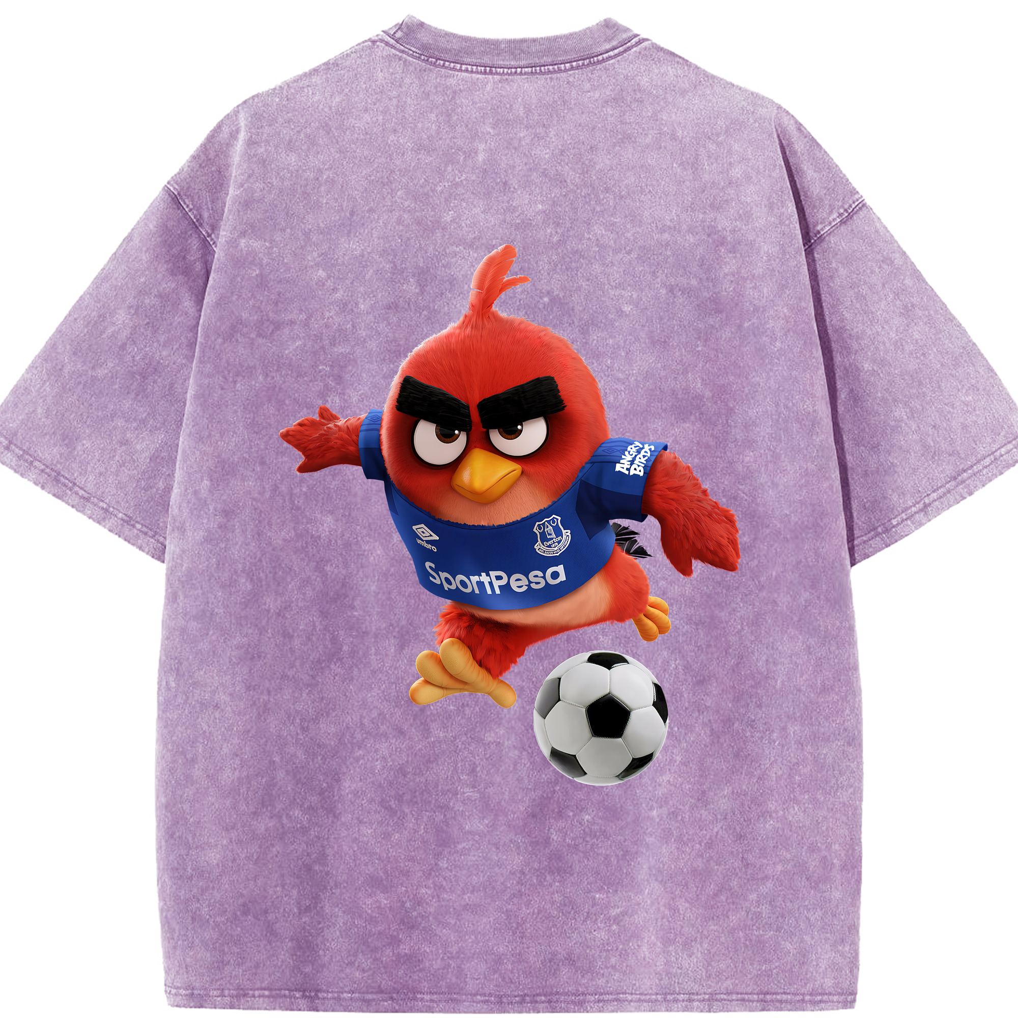 （画像用） Angry Birds アングリーバード 綿100% ヴィンテージ風 半袖Tシャツ（背面プリント）