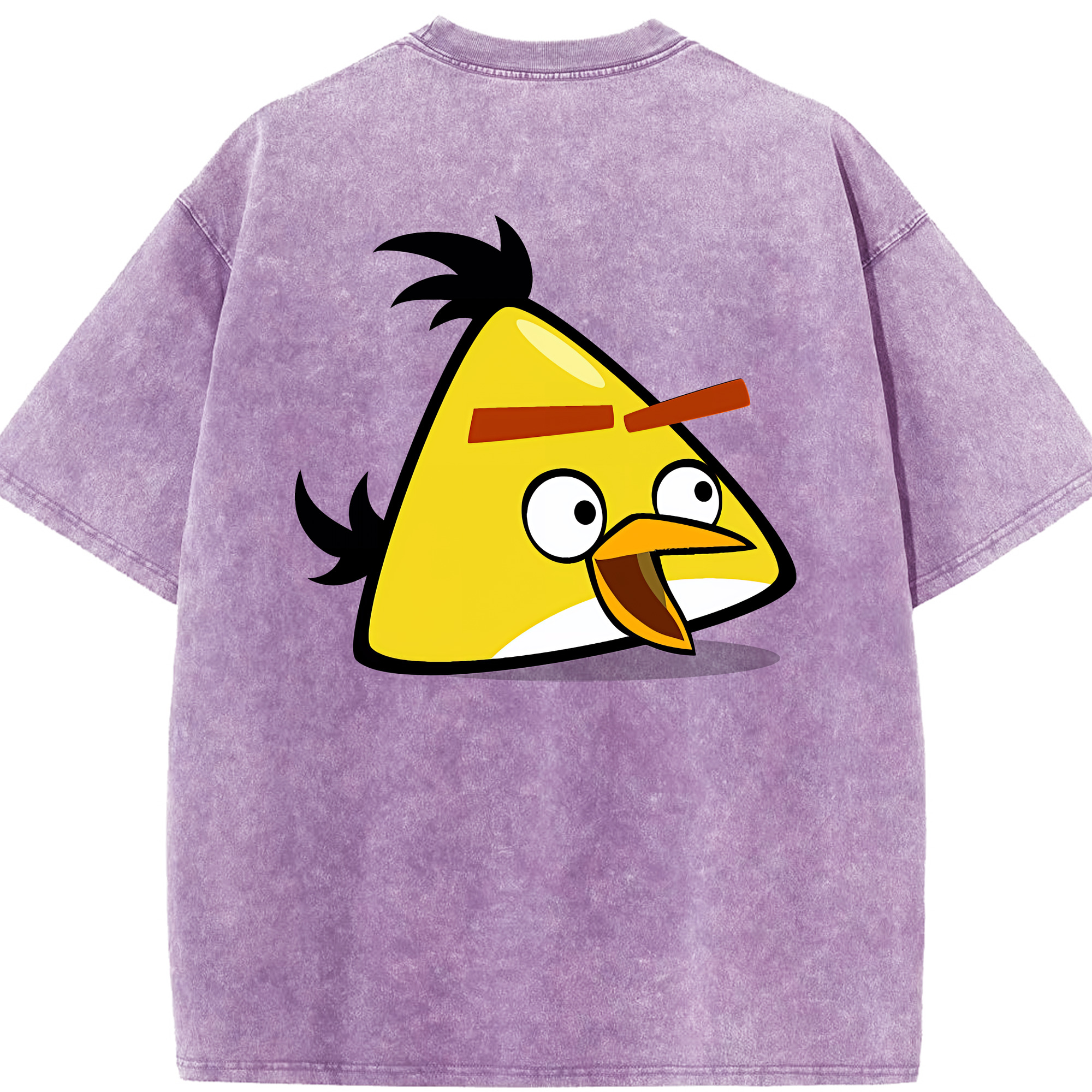 （画像用） Angry Birds アングリーバード 綿100% ヴィンテージ風 半袖Tシャツ（背面プリント）
