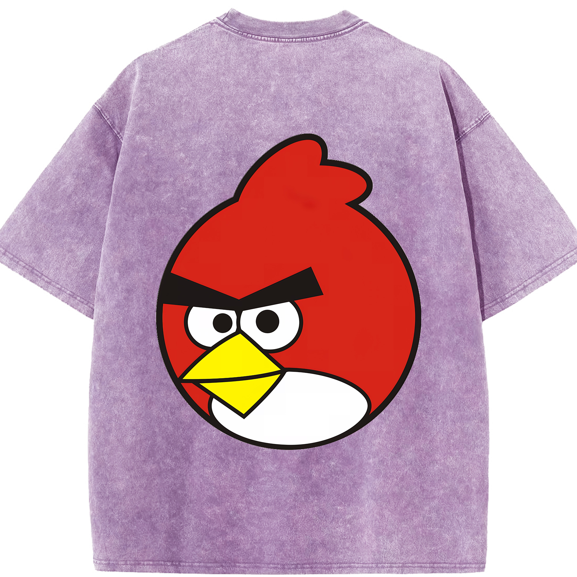（画像用） Angry Birds アングリーバード 綿100% ヴィンテージ風 半袖Tシャツ（背面プリント）