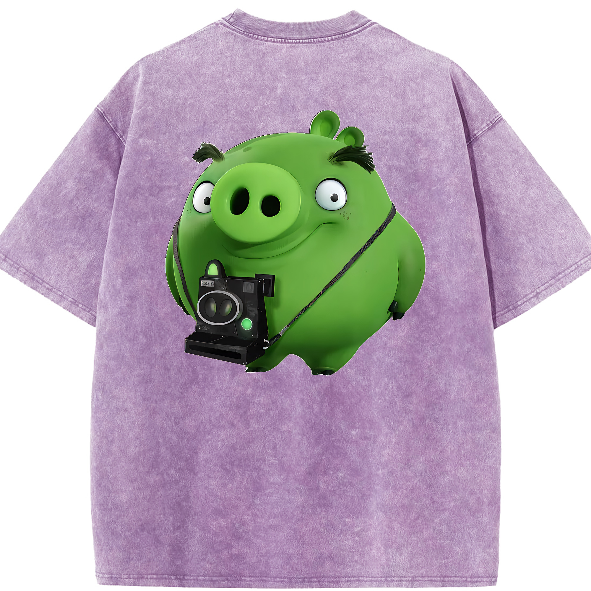 （画像用） Angry Birds アングリーバード 綿100% ヴィンテージ風 半袖Tシャツ（背面プリント）
