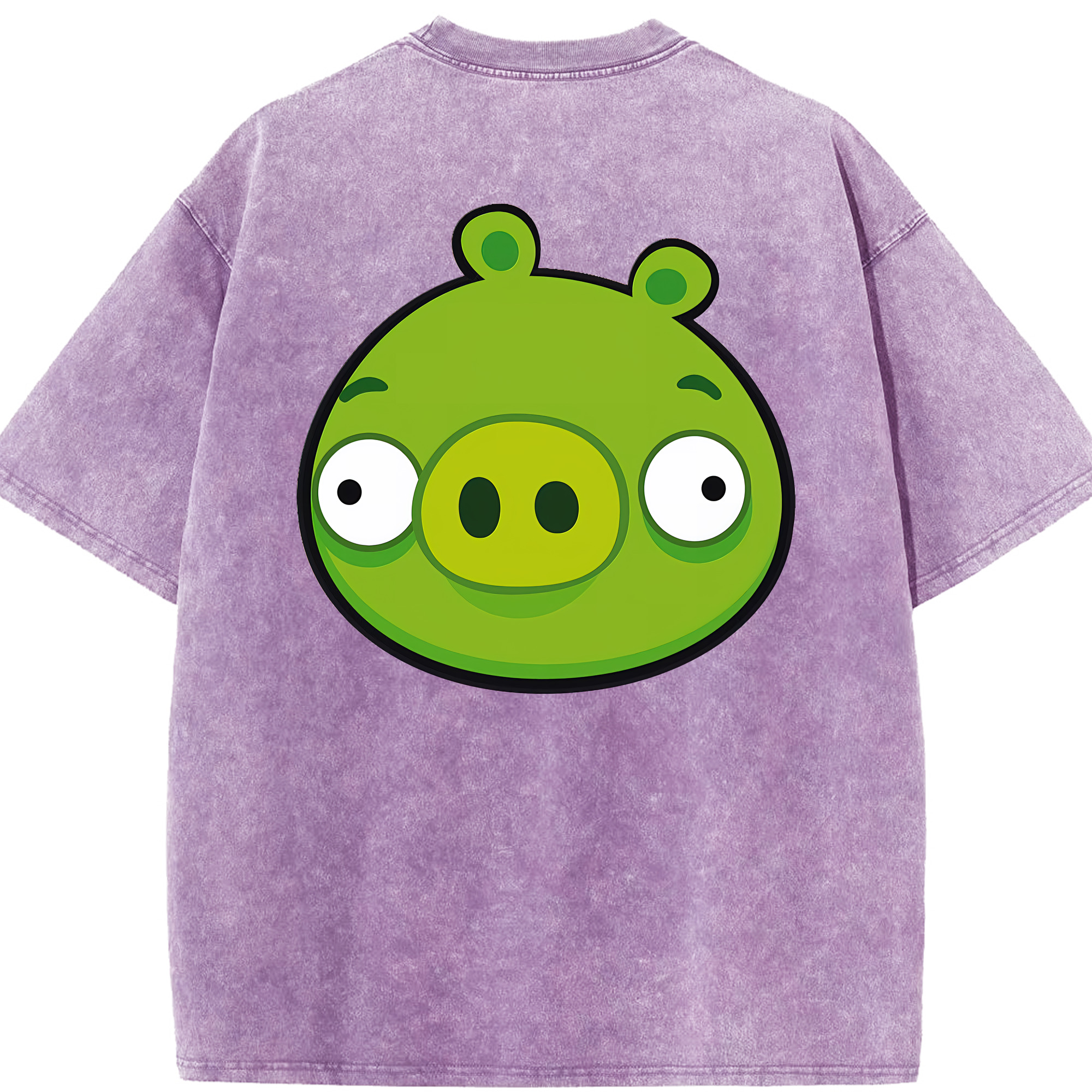 （画像用） Angry Birds アングリーバード 綿100% ヴィンテージ風 半袖Tシャツ（背面プリント）