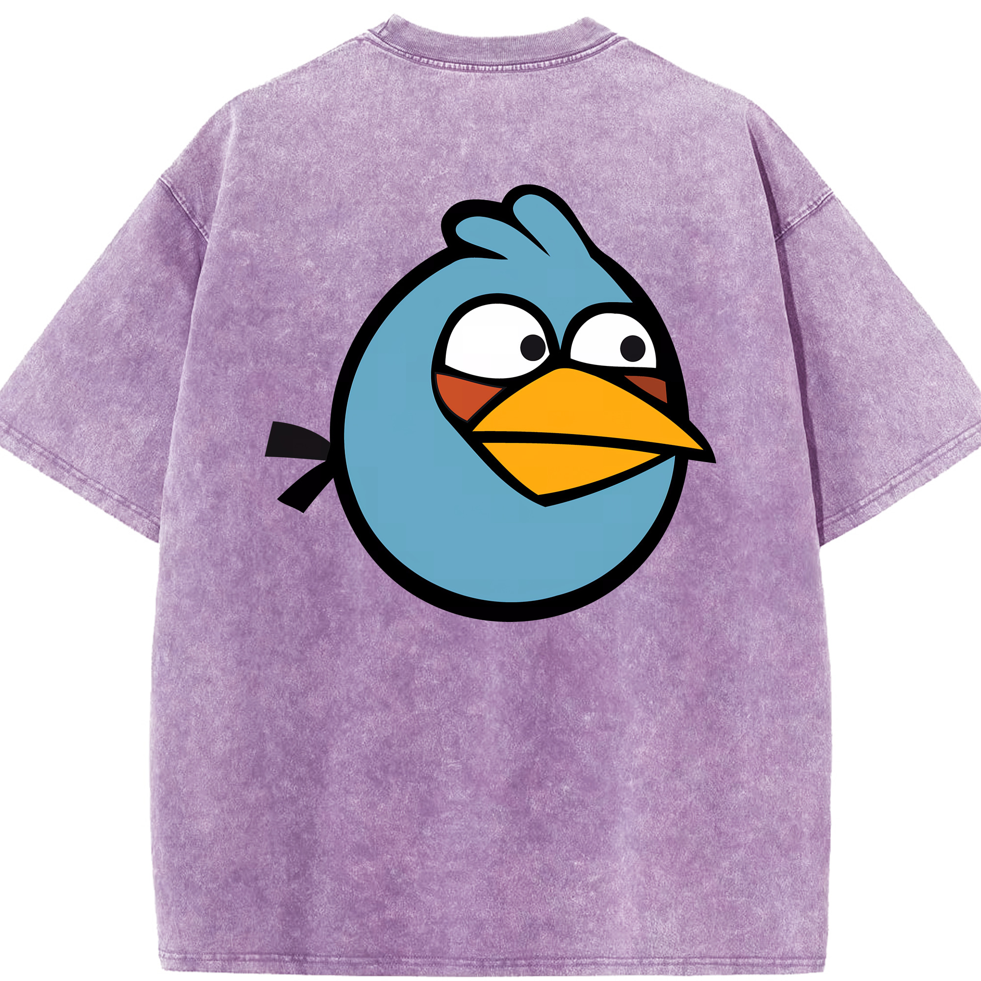 （画像用） Angry Birds アングリーバード 綿100% ヴィンテージ風 半袖Tシャツ（背面プリント）