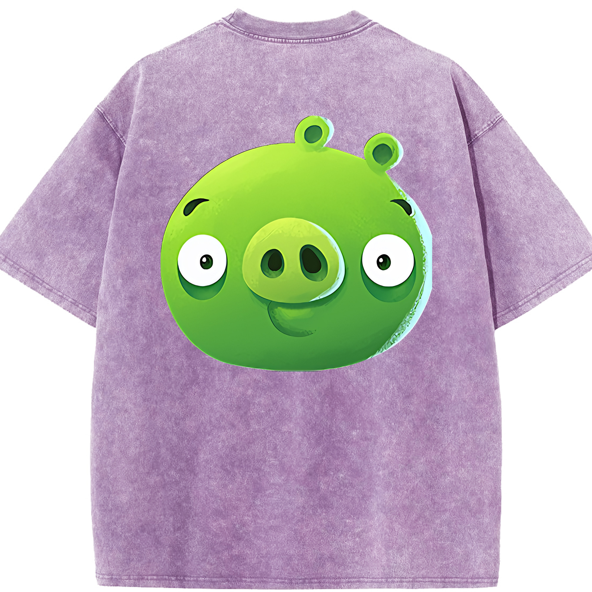 （画像用） Angry Birds アングリーバード 綿100% ヴィンテージ風 半袖Tシャツ（背面プリント）