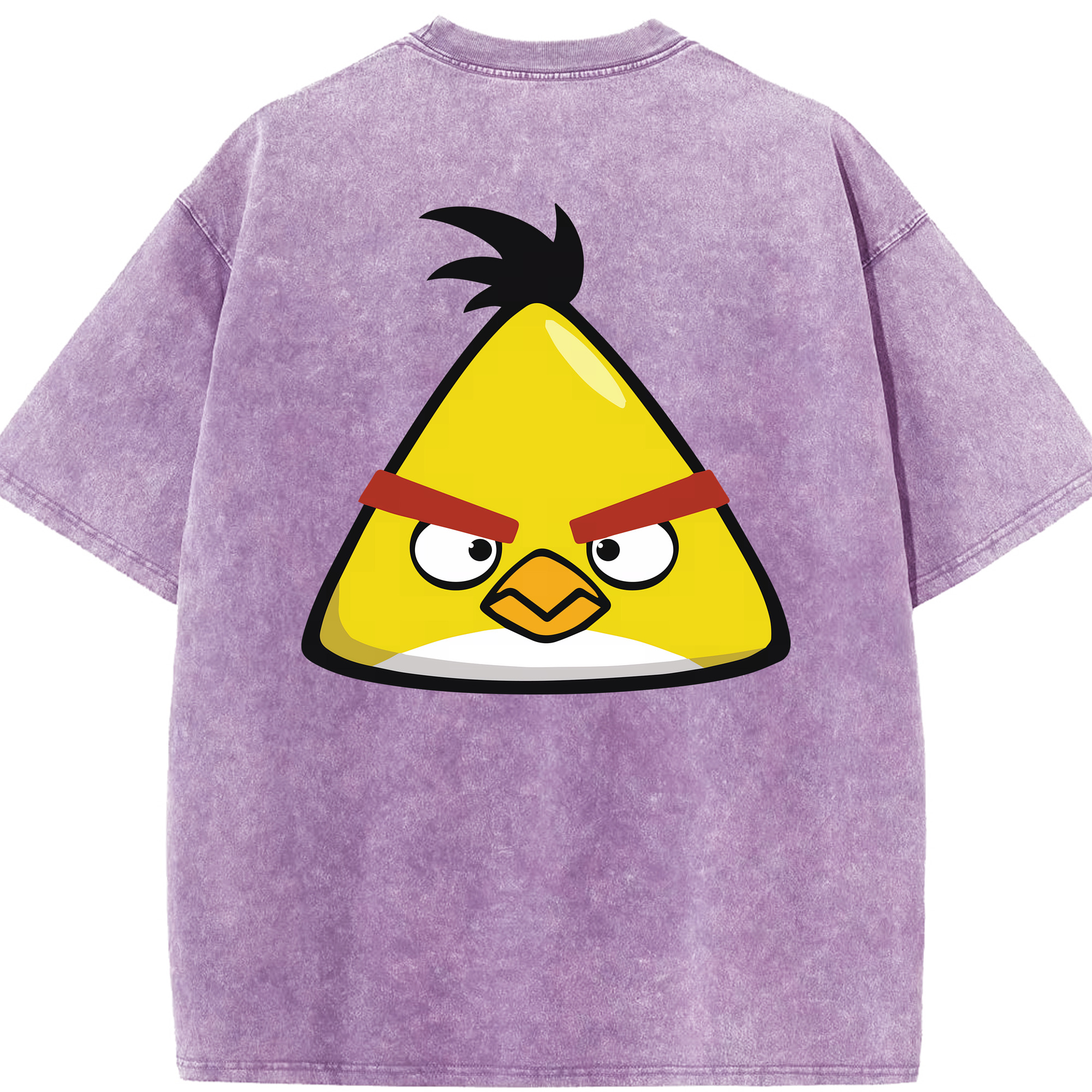 （画像用） Angry Birds アングリーバード 綿100% ヴィンテージ風 半袖Tシャツ（背面プリント）