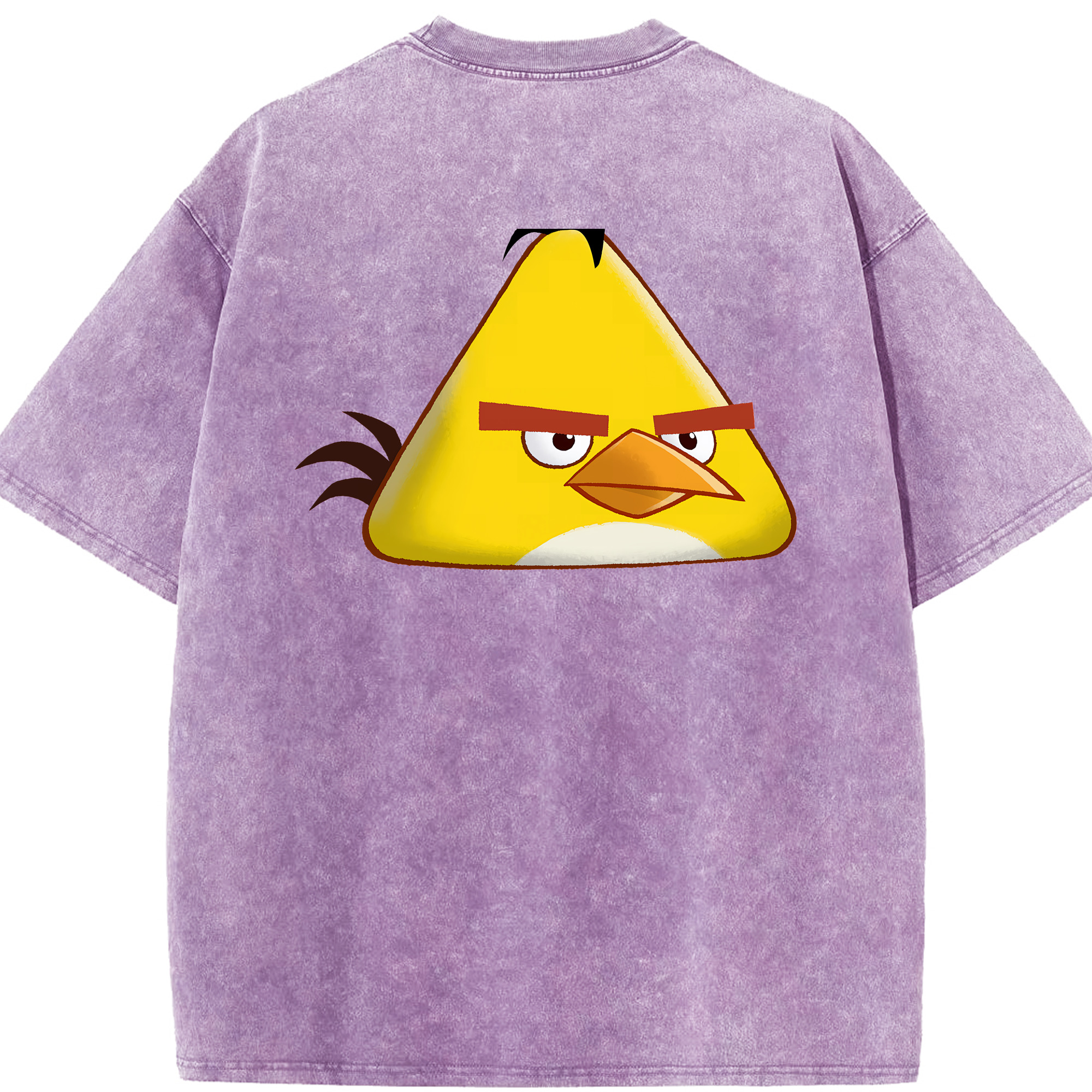 （画像用） Angry Birds アングリーバード 綿100% ヴィンテージ風 半袖Tシャツ（背面プリント）