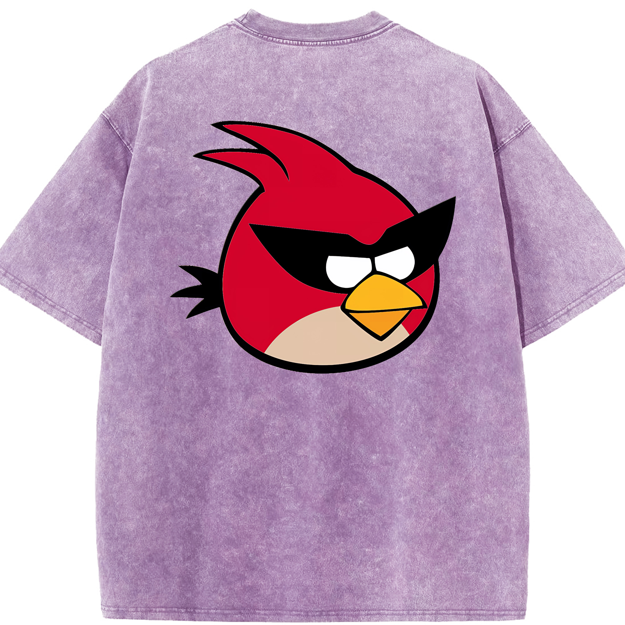（画像用） Angry Birds アングリーバード 綿100% ヴィンテージ風 半袖Tシャツ（背面プリント）