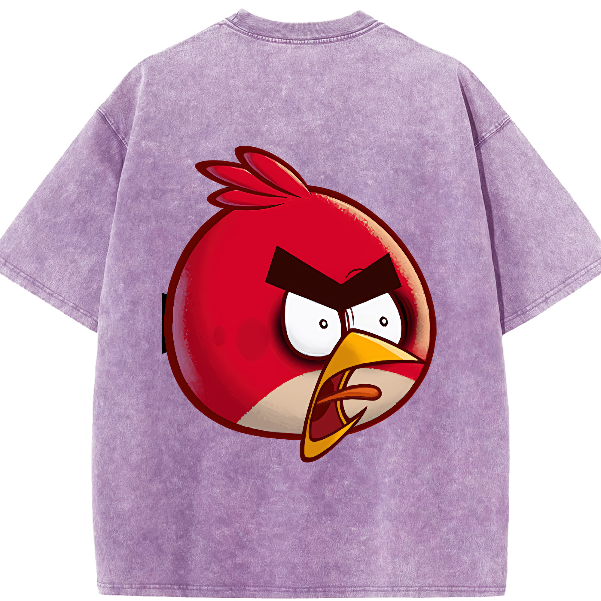 （画像用） Angry Birds アングリーバード 綿100% ヴィンテージ風 半袖Tシャツ（背面プリント）
