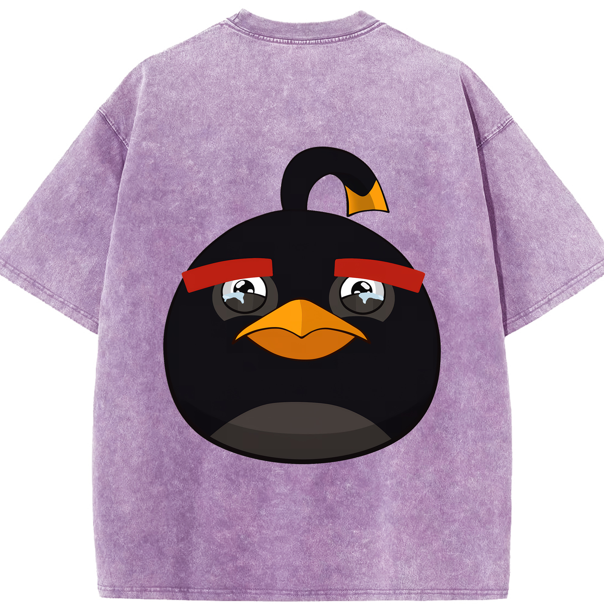 （画像用） Angry Birds アングリーバード 綿100% ヴィンテージ風 半袖Tシャツ（背面プリント）