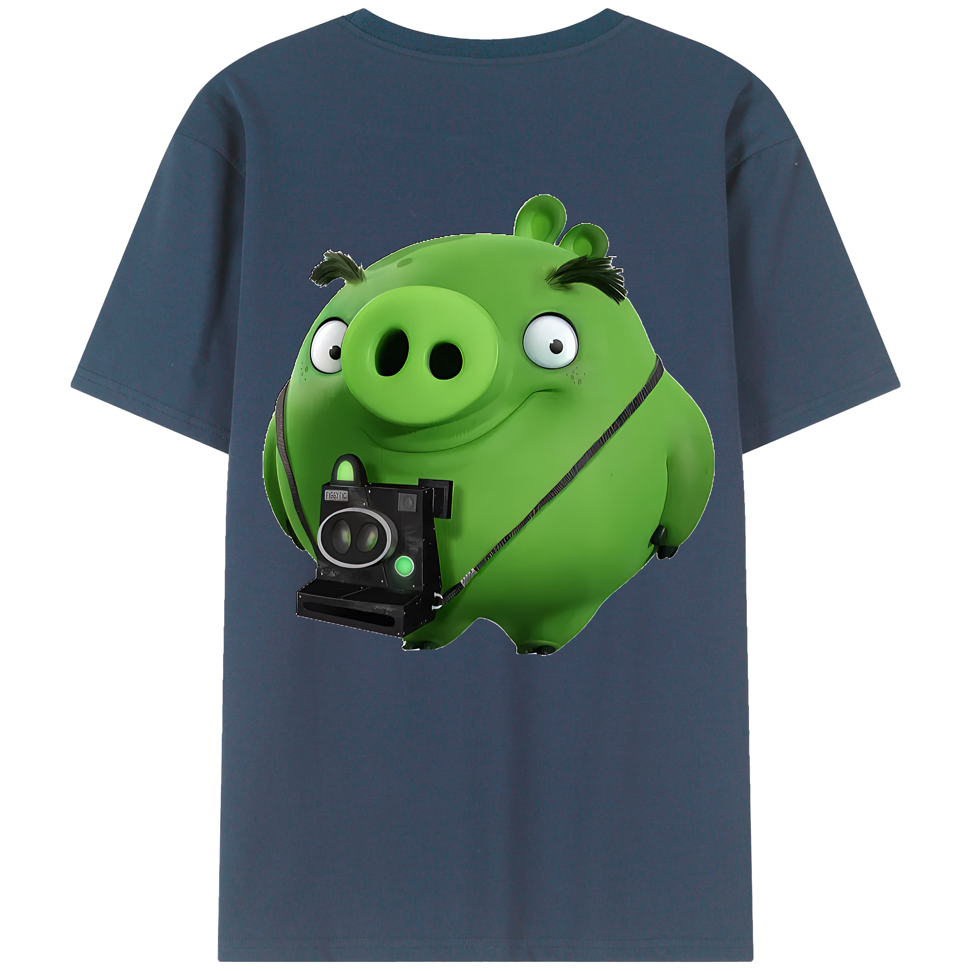 （画像用） Angry Birds アングリーバード 綿100％ メンズ半袖Tシャツ（バックプリント） 通気性