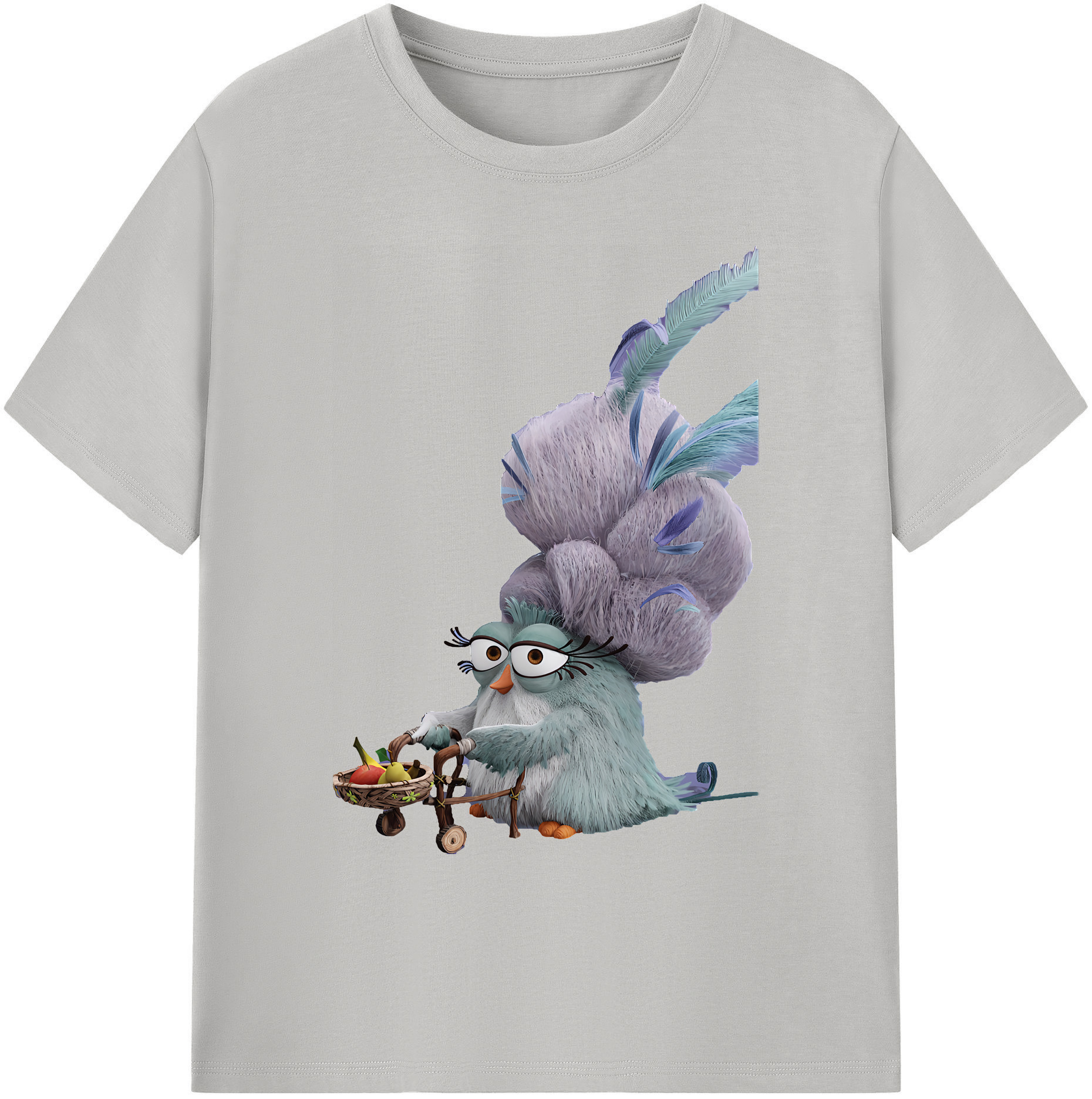 （画像用） Angry Birds アングリーバード 綿100％ メンズ半袖Tシャツ｜肌触りやわらか＆通気性