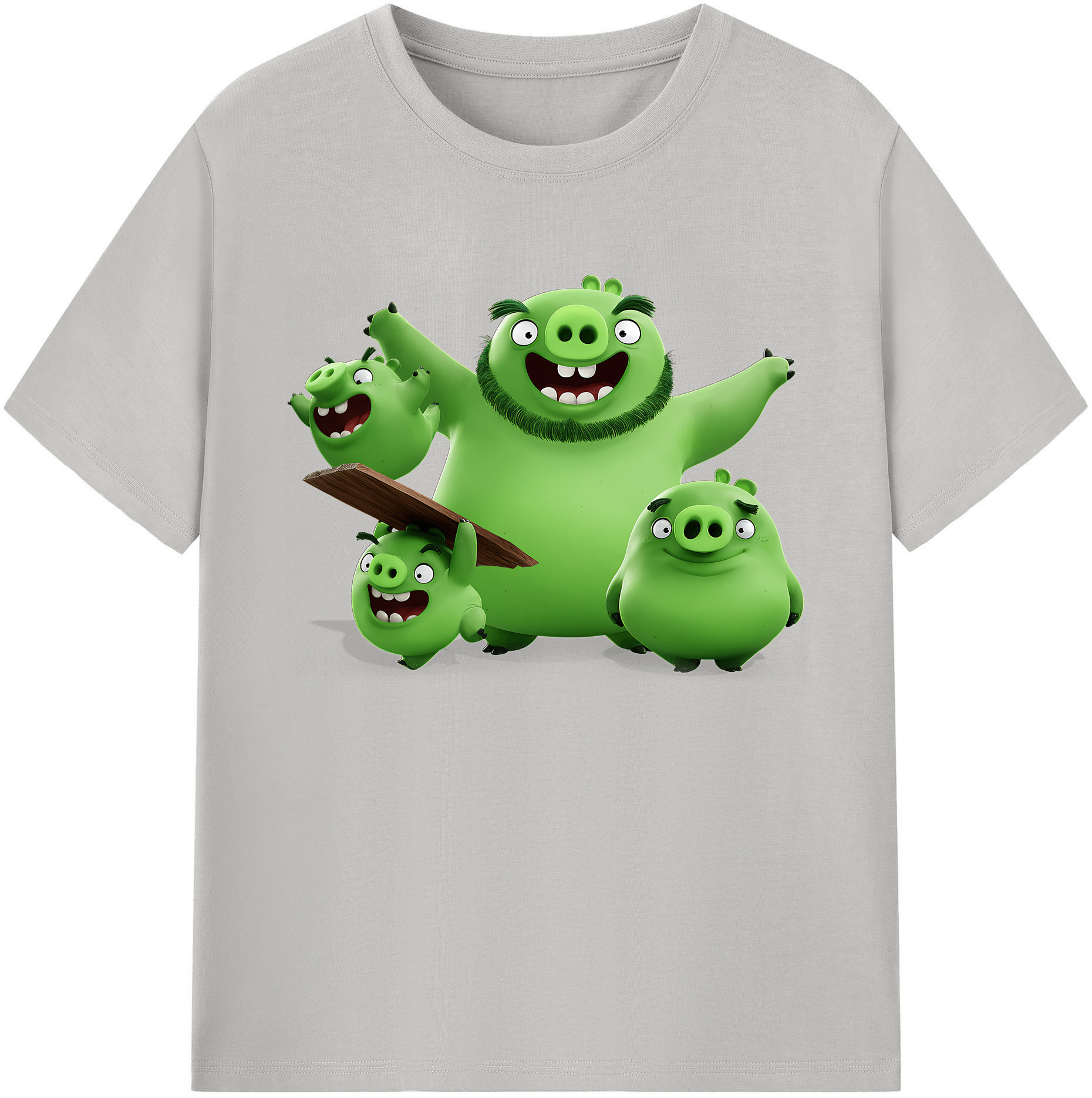 （画像用） Angry Birds アングリーバード 綿100％ メンズ半袖Tシャツ｜肌触りやわらか＆通気性