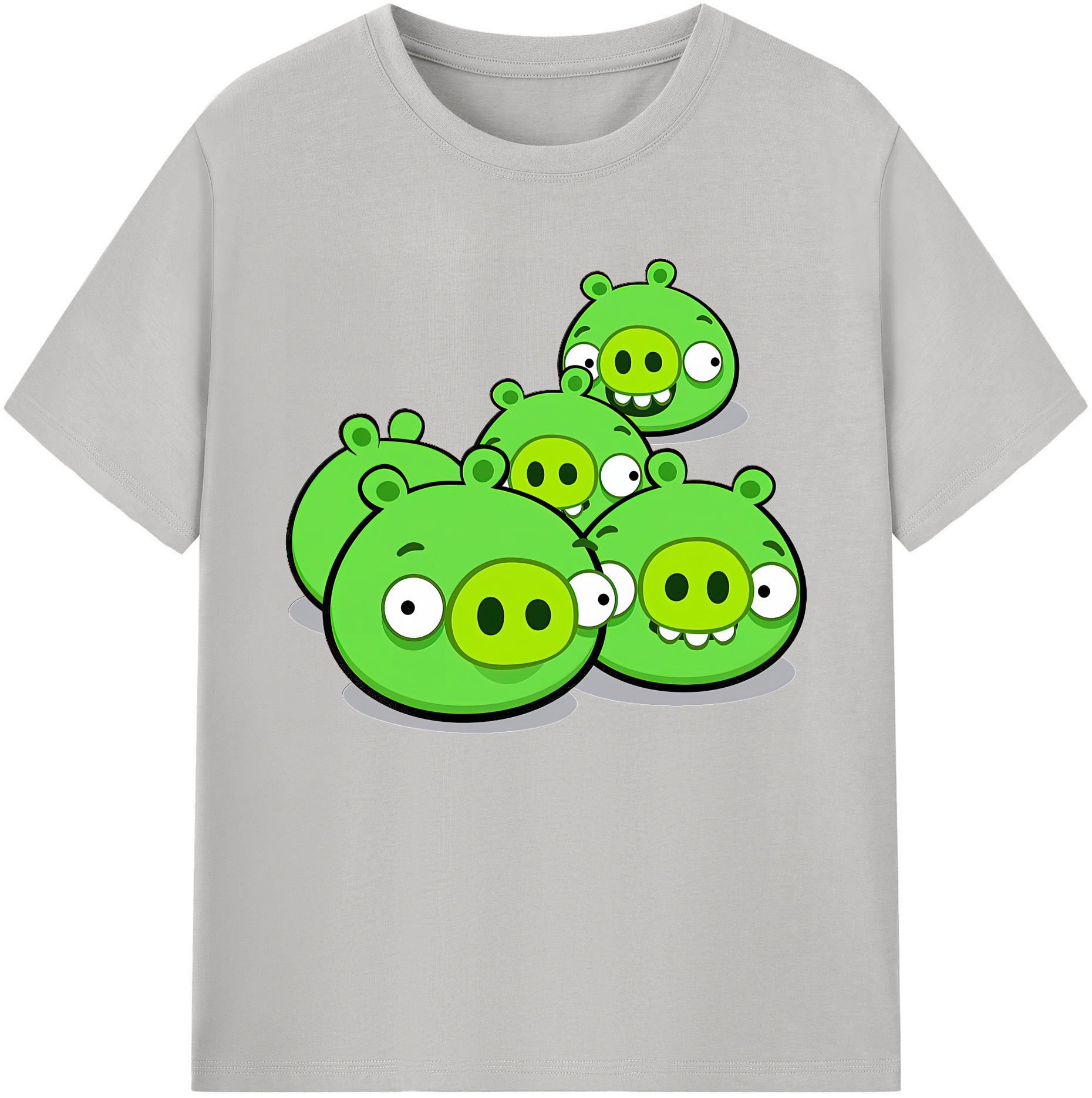 （画像用） Angry Birds アングリーバード 綿100％ メンズ半袖Tシャツ｜肌触りやわらか＆通気性