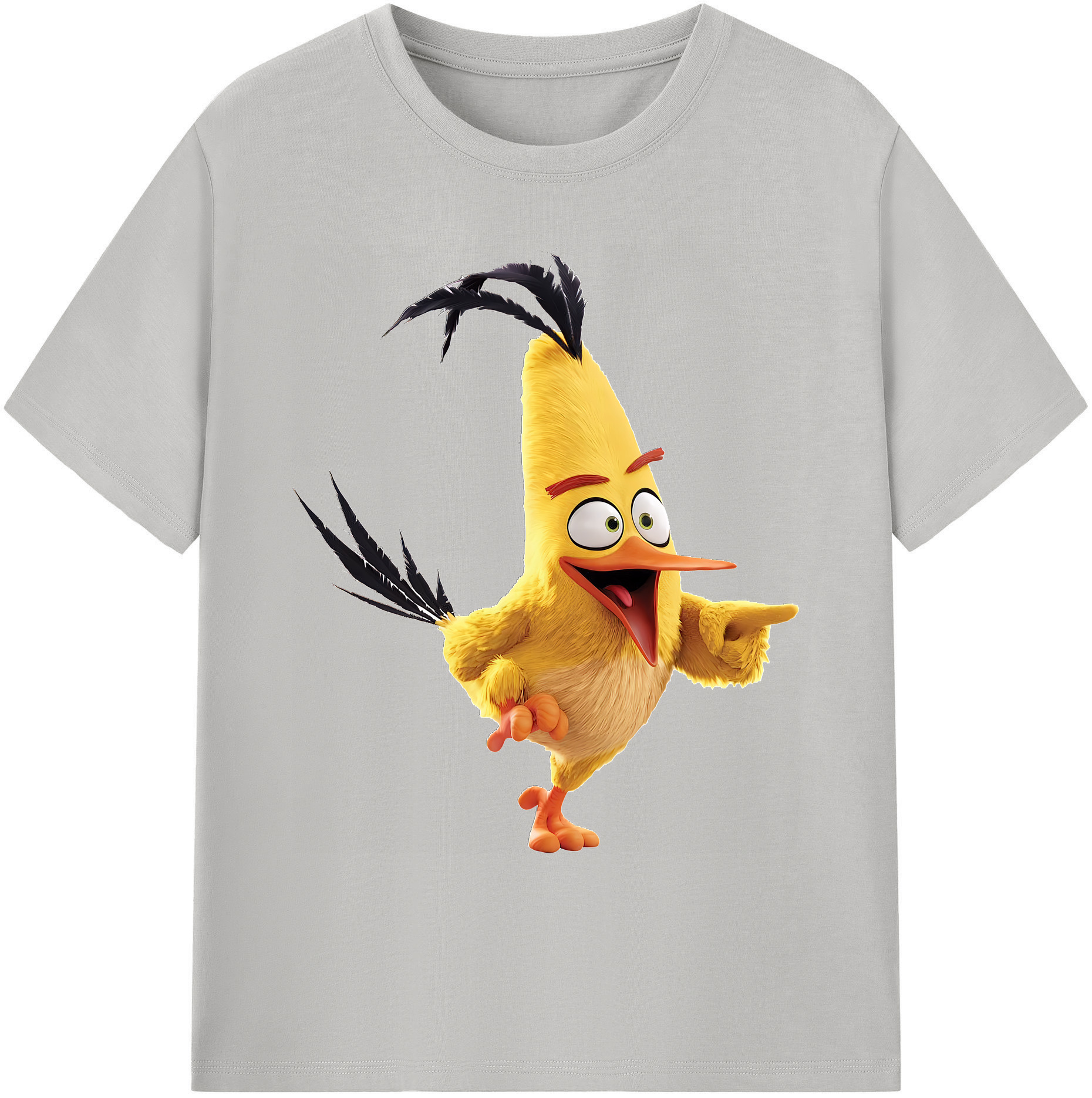 （画像用） Angry Birds アングリーバード 綿100％ メンズ半袖Tシャツ｜肌触りやわらか＆通気性