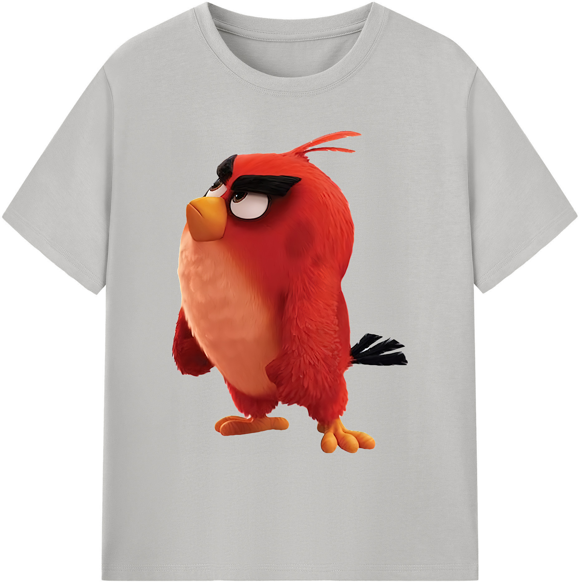 （画像用） Angry Birds アングリーバード 綿100％ メンズ半袖Tシャツ｜肌触りやわらか＆通気性