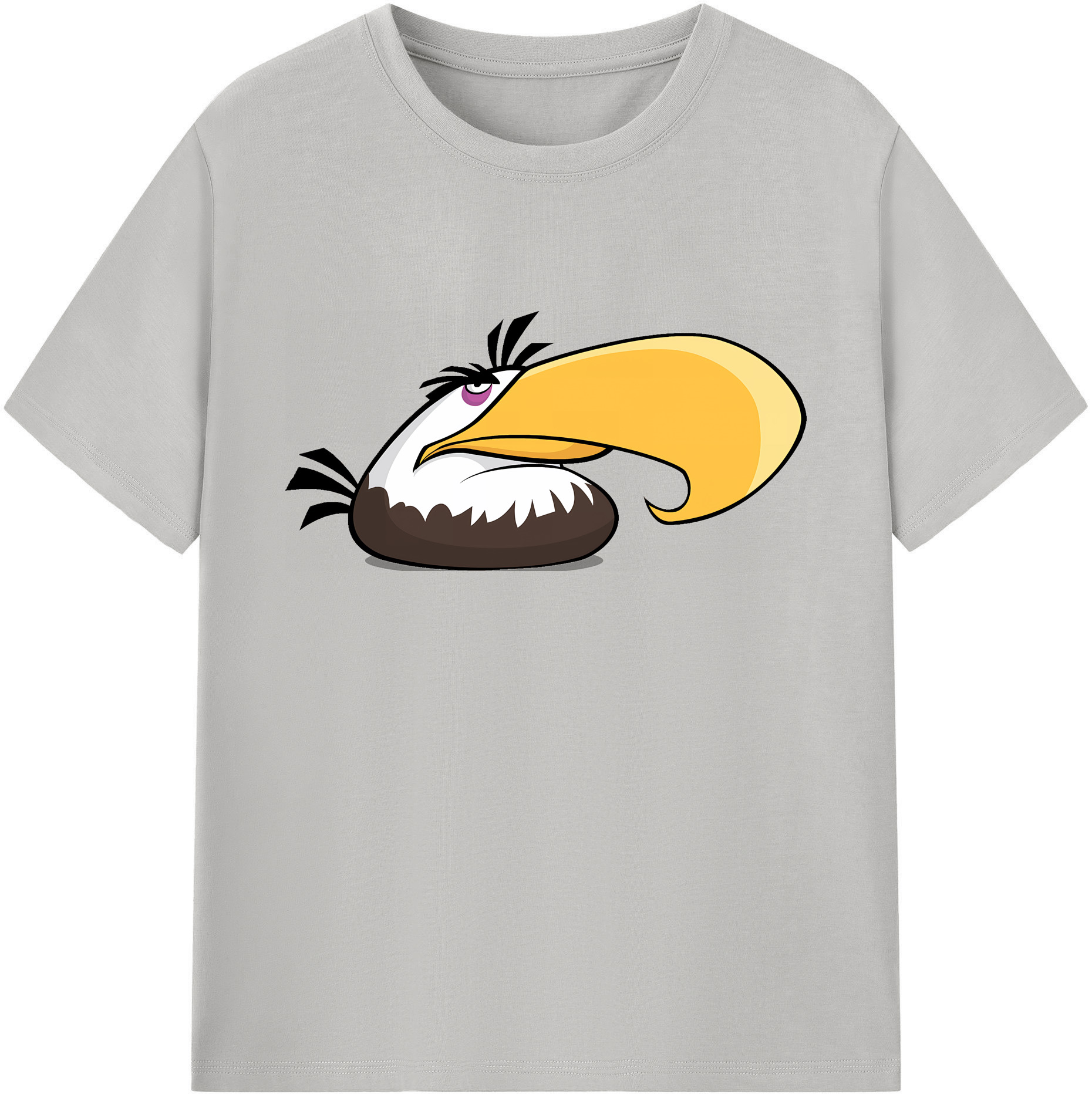（画像用） Angry Birds アングリーバード 綿100％ メンズ半袖Tシャツ｜肌触りやわらか＆通気性